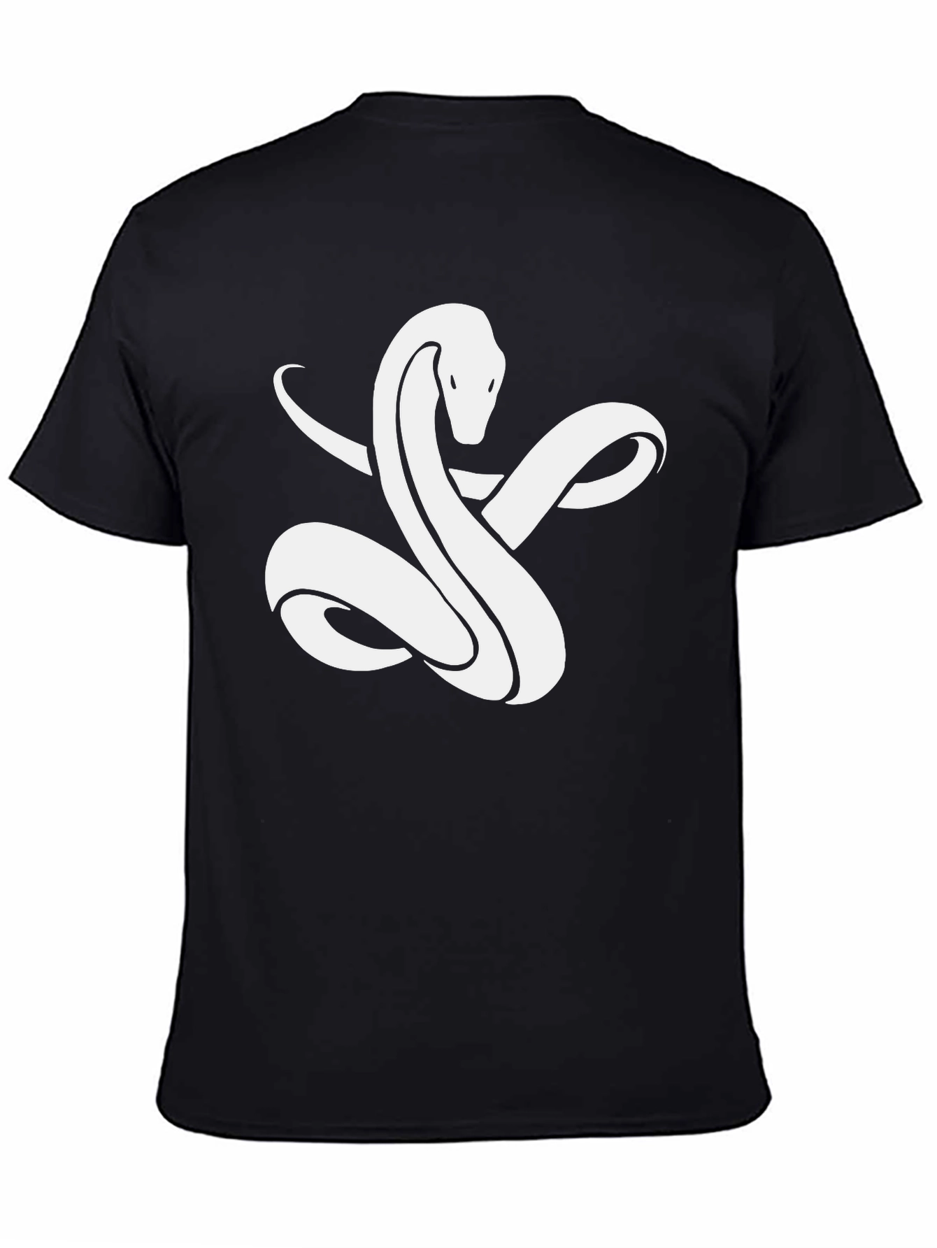 Snake Graphic Tee - Modern Black T-Shirt