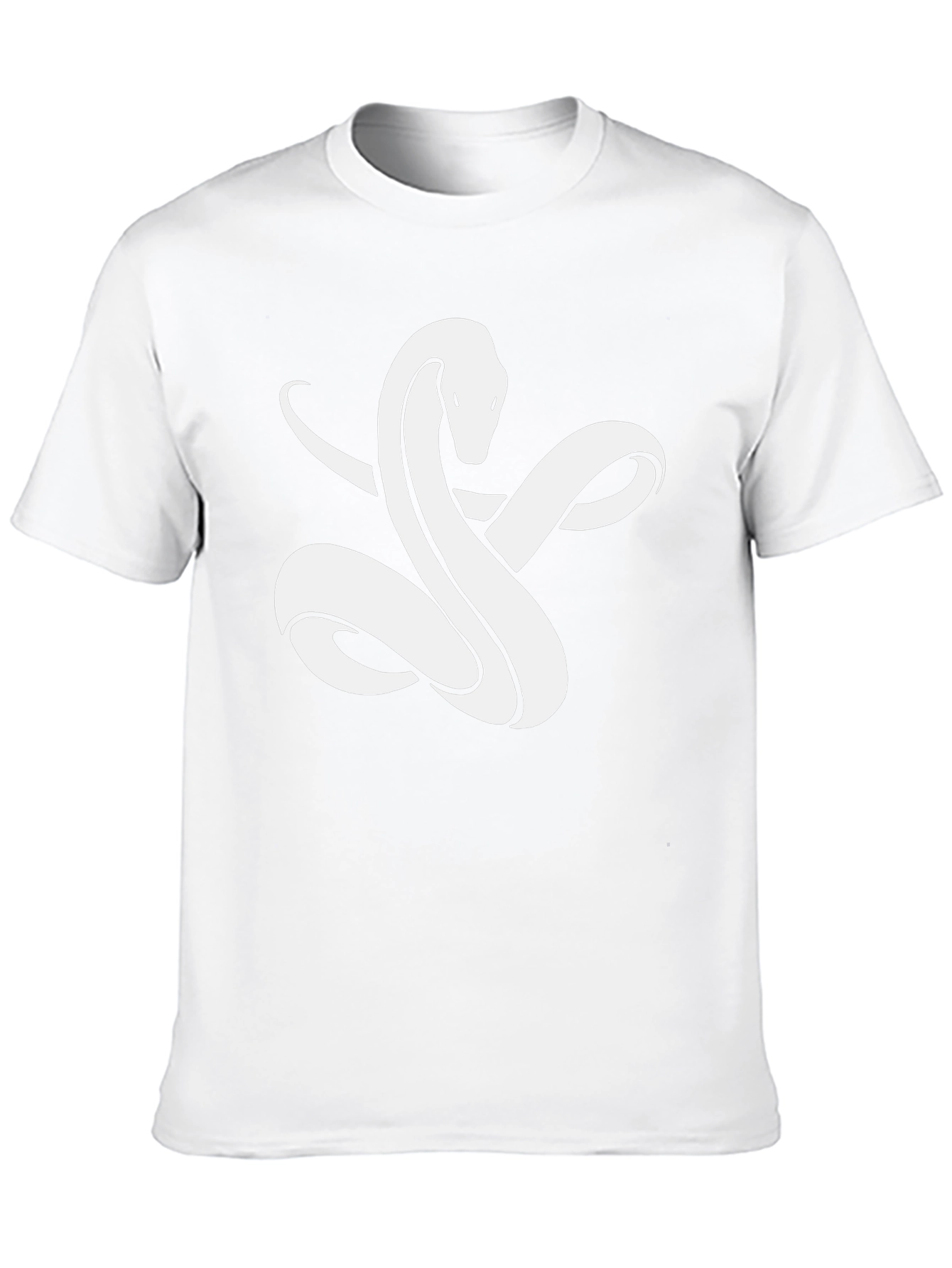 Snake Graphic Tee - Modern Black T-Shirt