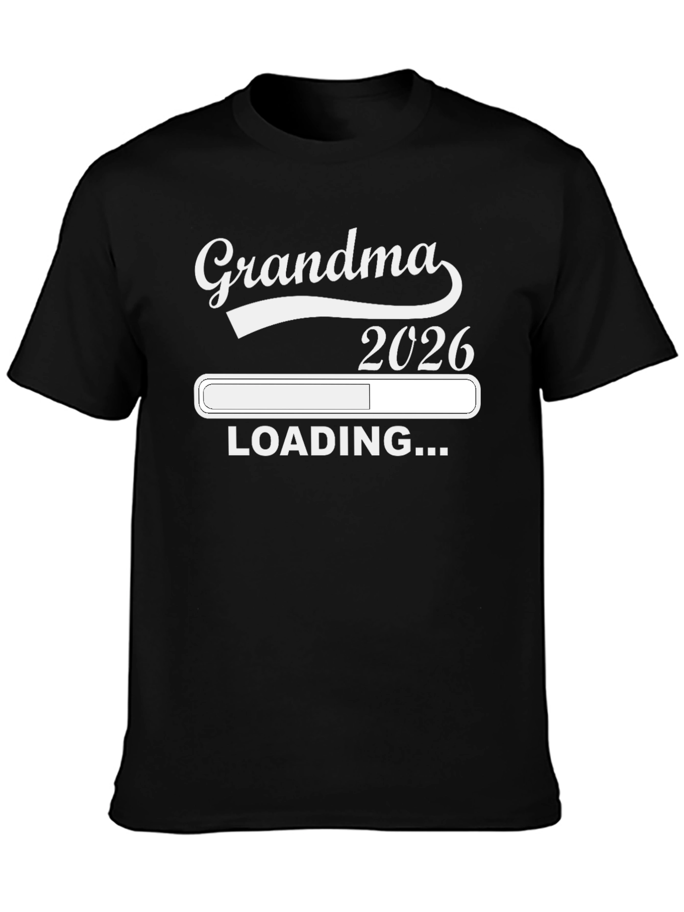 Grandma 2026 Loading Black T-Shirt