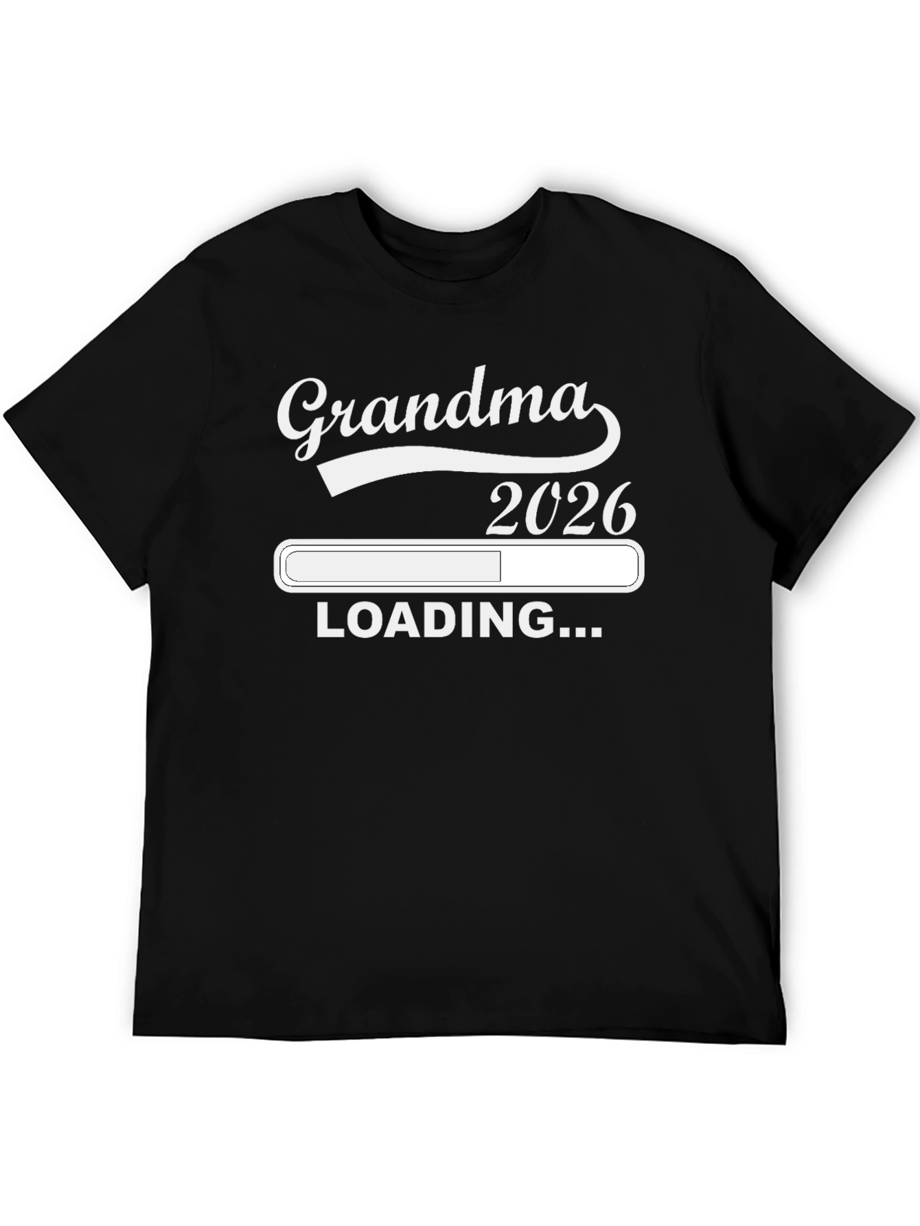 Grandma 2026 Loading Black T-Shirt