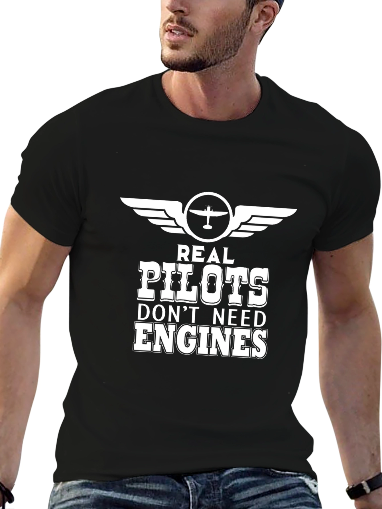 Real Pilots Dont Need Engines T-Shirt