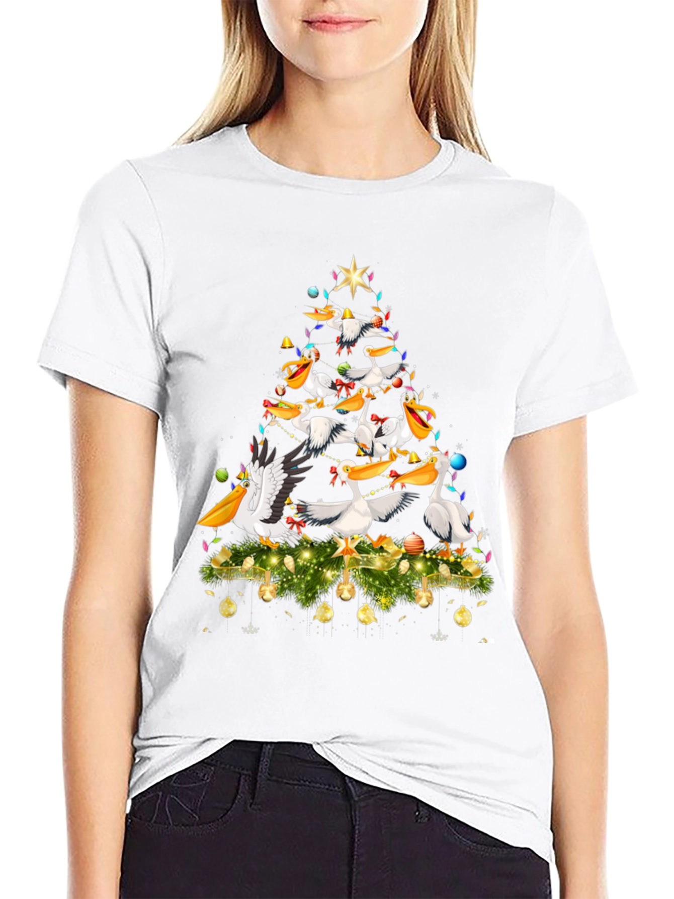 Pelican Christmas Tree Graphic Tee