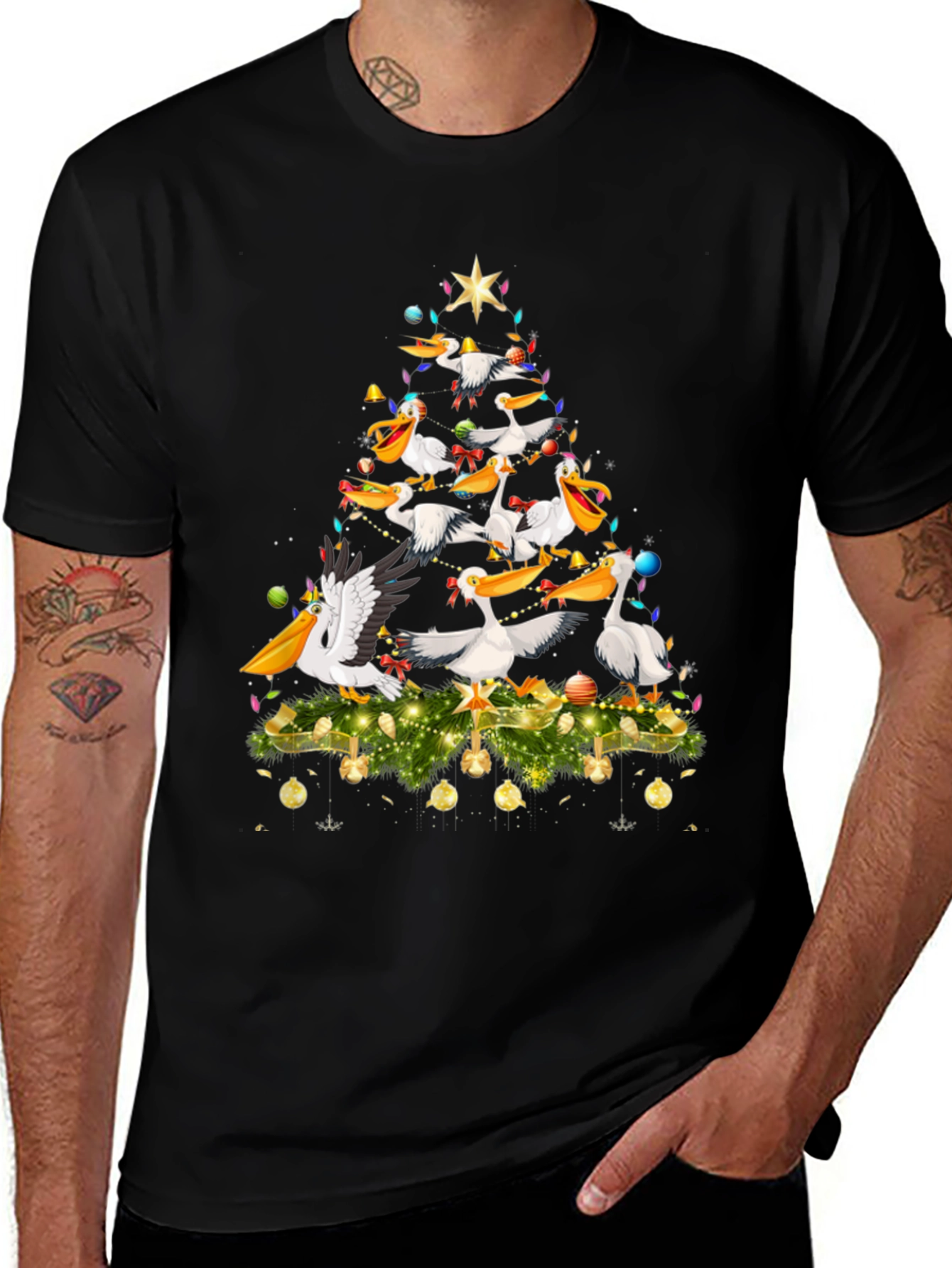 Pelican Christmas Tree Graphic Tee