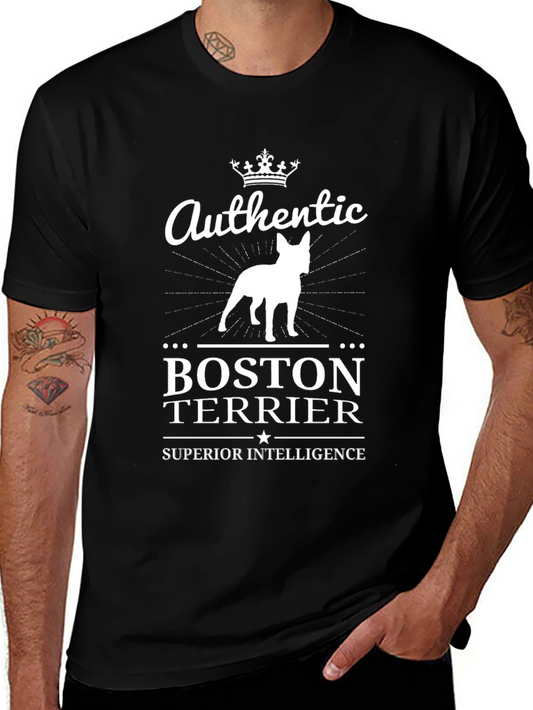 Authentic Boston Terrier T-Shirt - Superior Intelligence