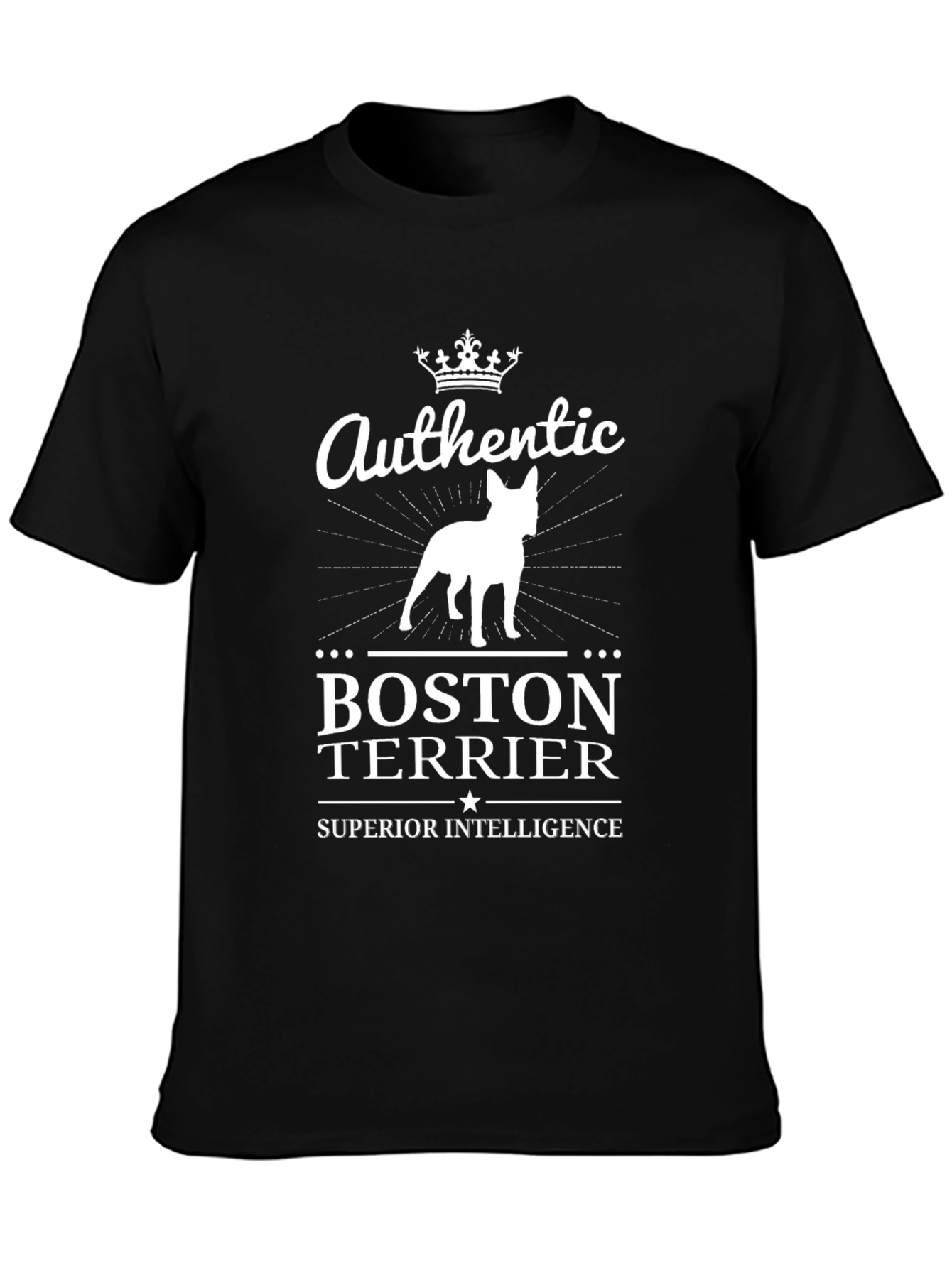 Authentic Boston Terrier T-Shirt - Superior Intelligence