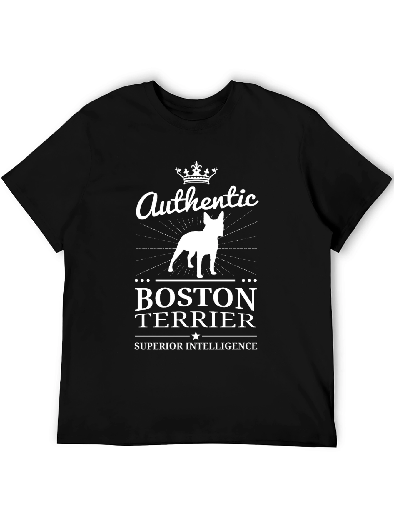 Authentic Boston Terrier T-Shirt - Superior Intelligence