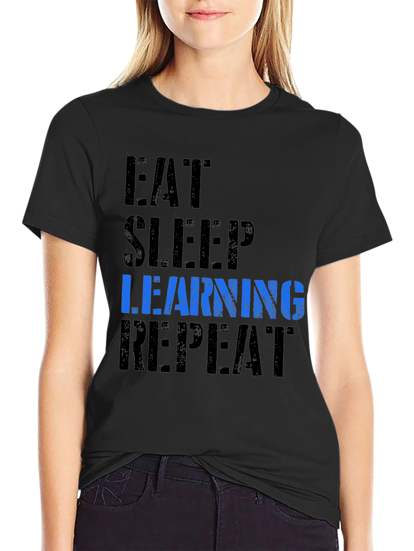 Eat Sleep Learning Repeat Graphic Tee