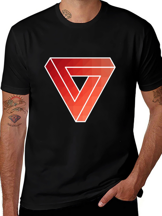 Impossible Triangle Mens Graphic Tee - Black
