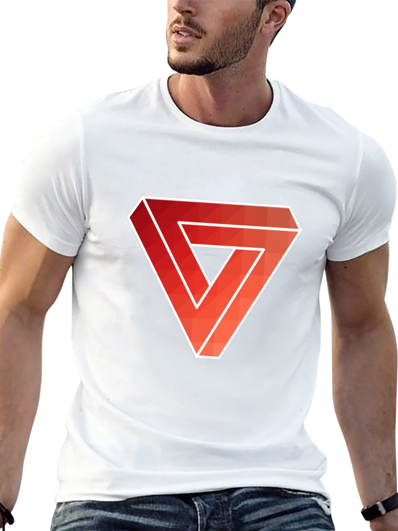 Impossible Triangle Mens Graphic Tee - Black