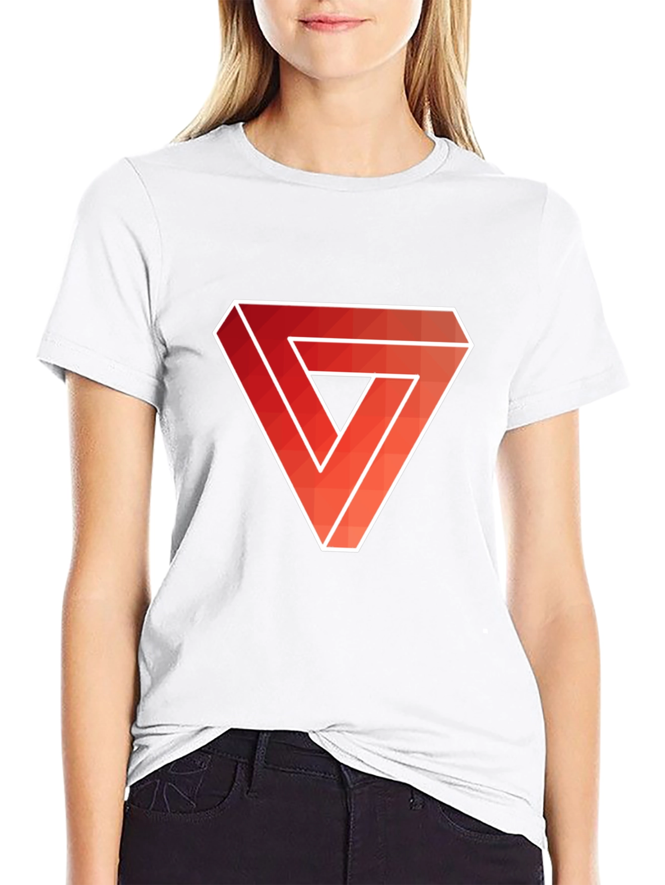 Impossible Triangle Mens Graphic Tee - Black