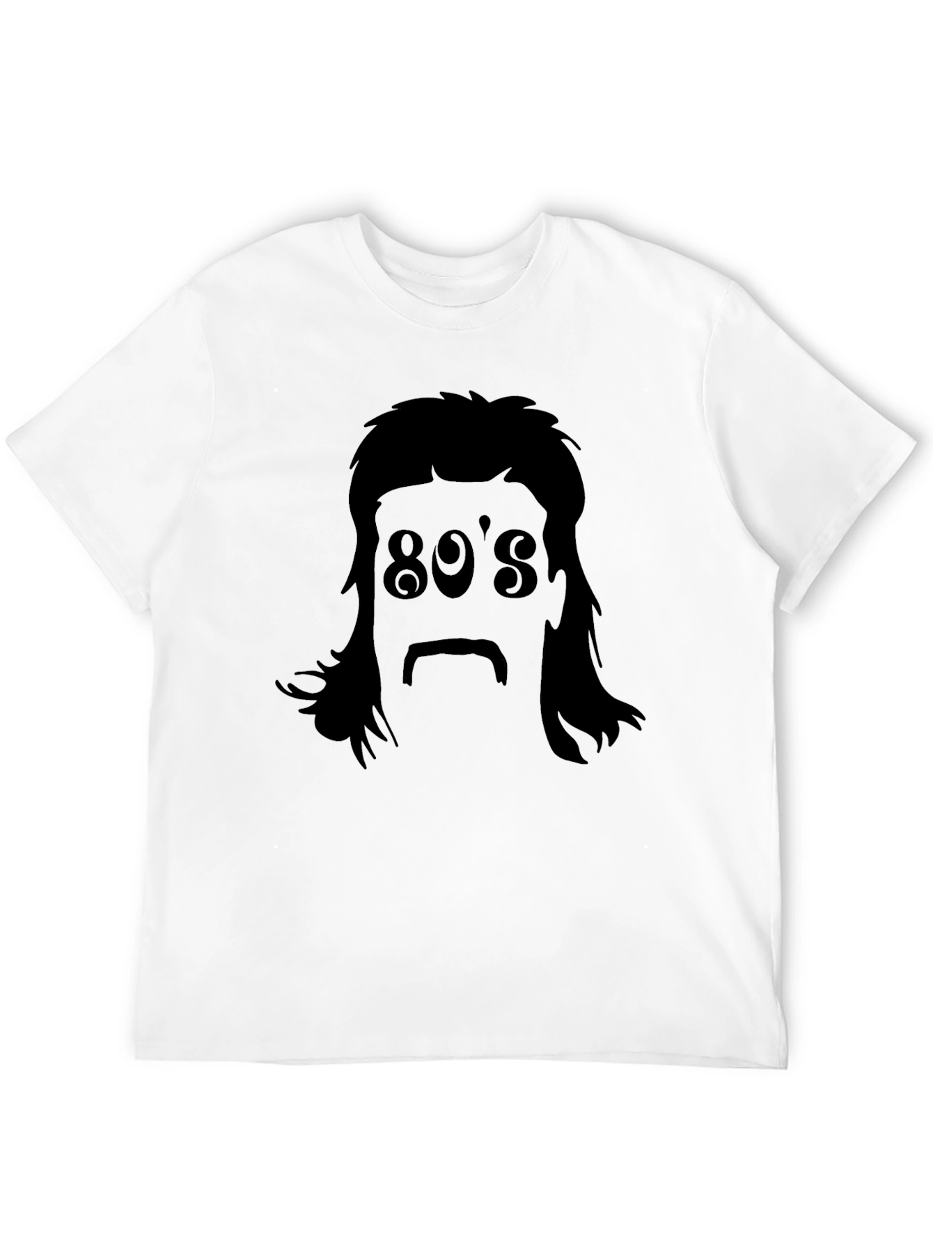 Retro 80s Mullet T-Shirt - Classic Throwback Style