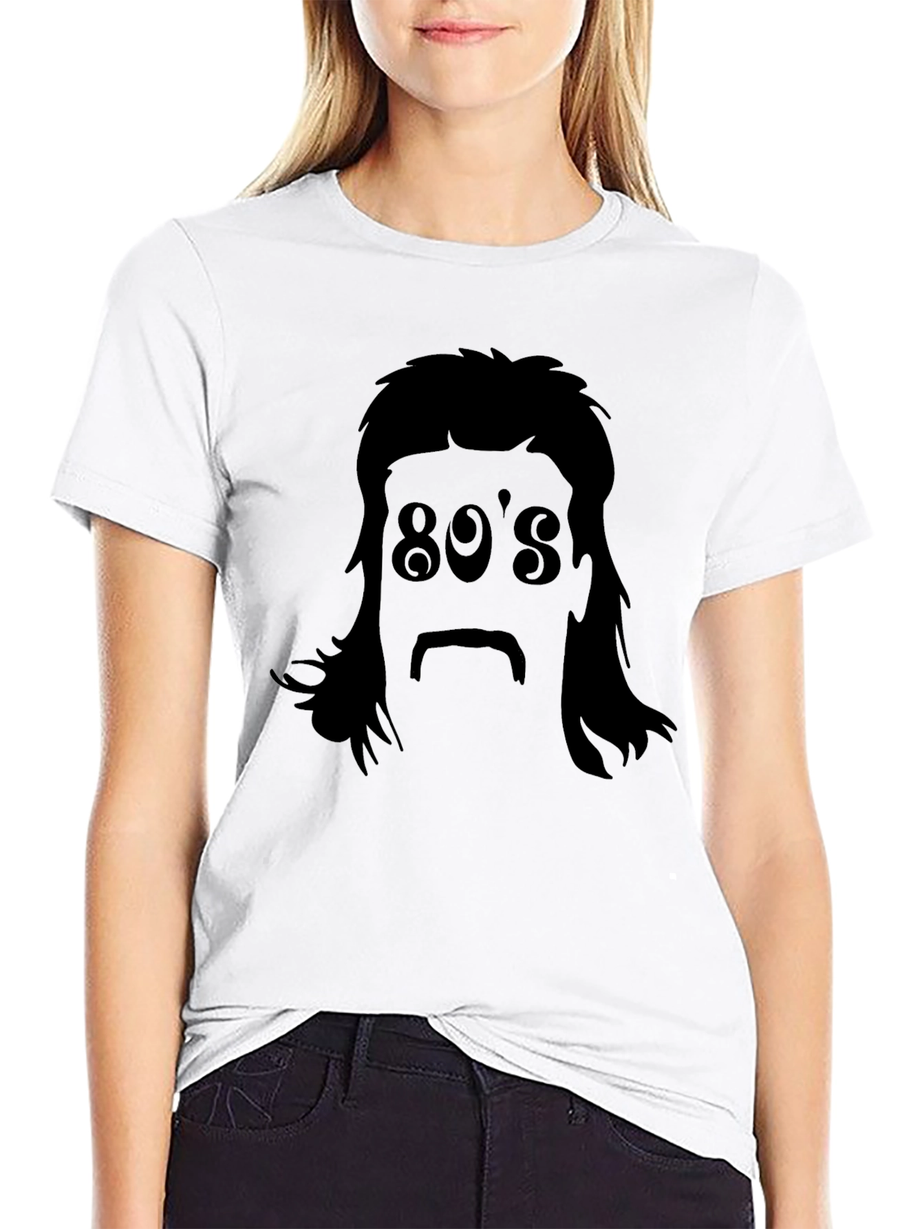Retro 80s Mullet T-Shirt - Classic Throwback Style