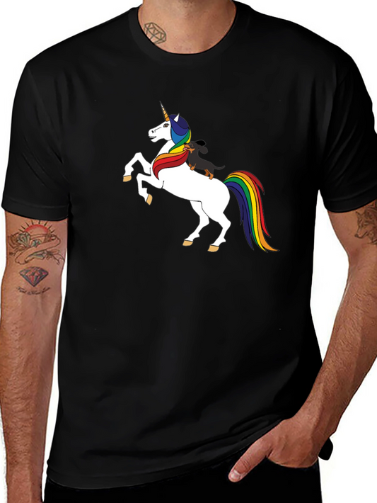Unicorn and Dachshund Graphic Tee