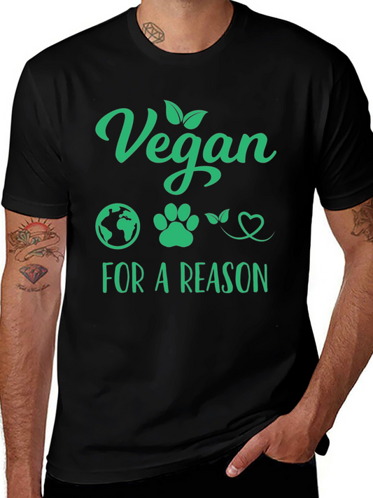 Vegan For a Reason T-Shirt - Black