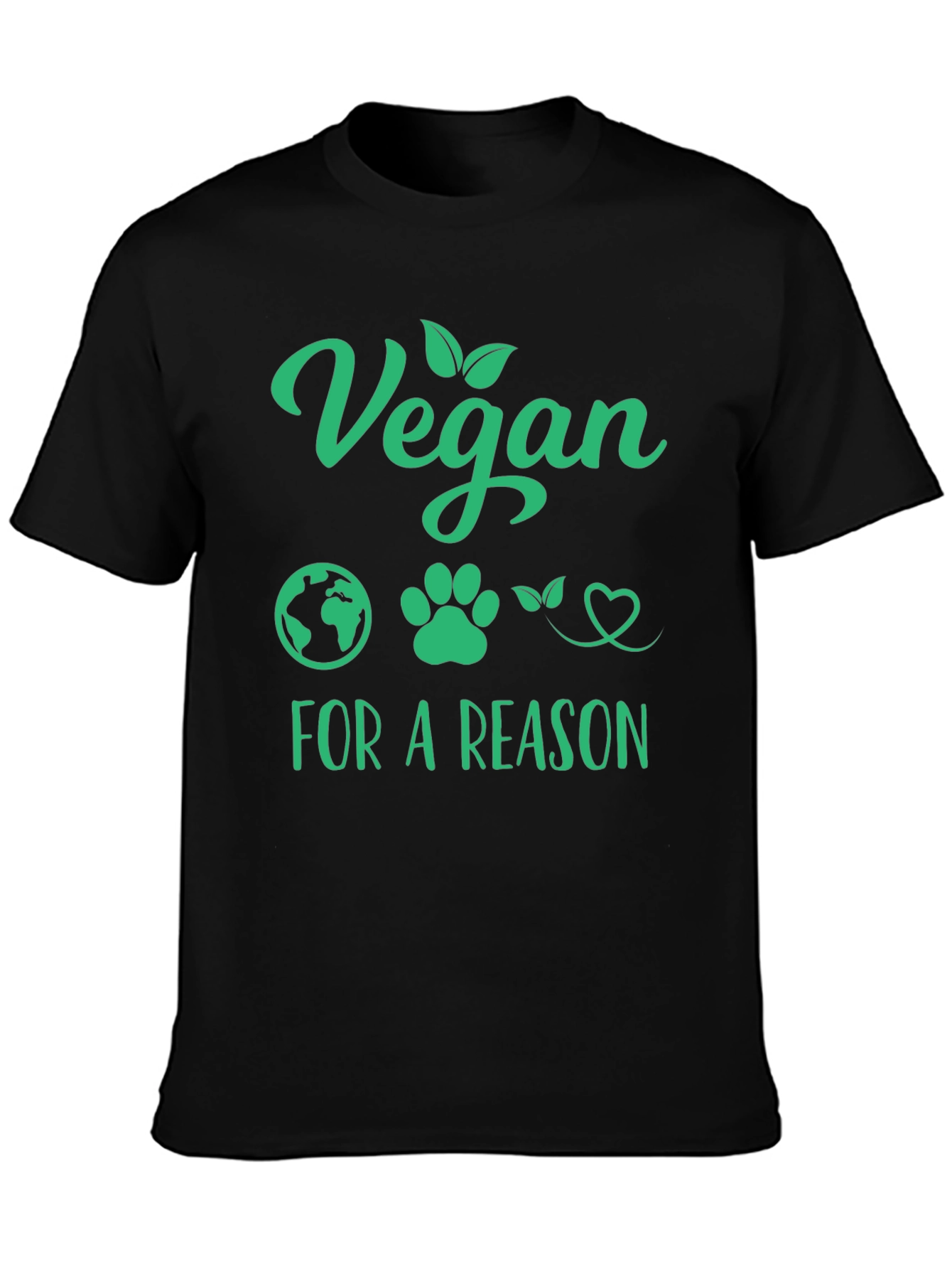 Vegan For a Reason T-Shirt - Black
