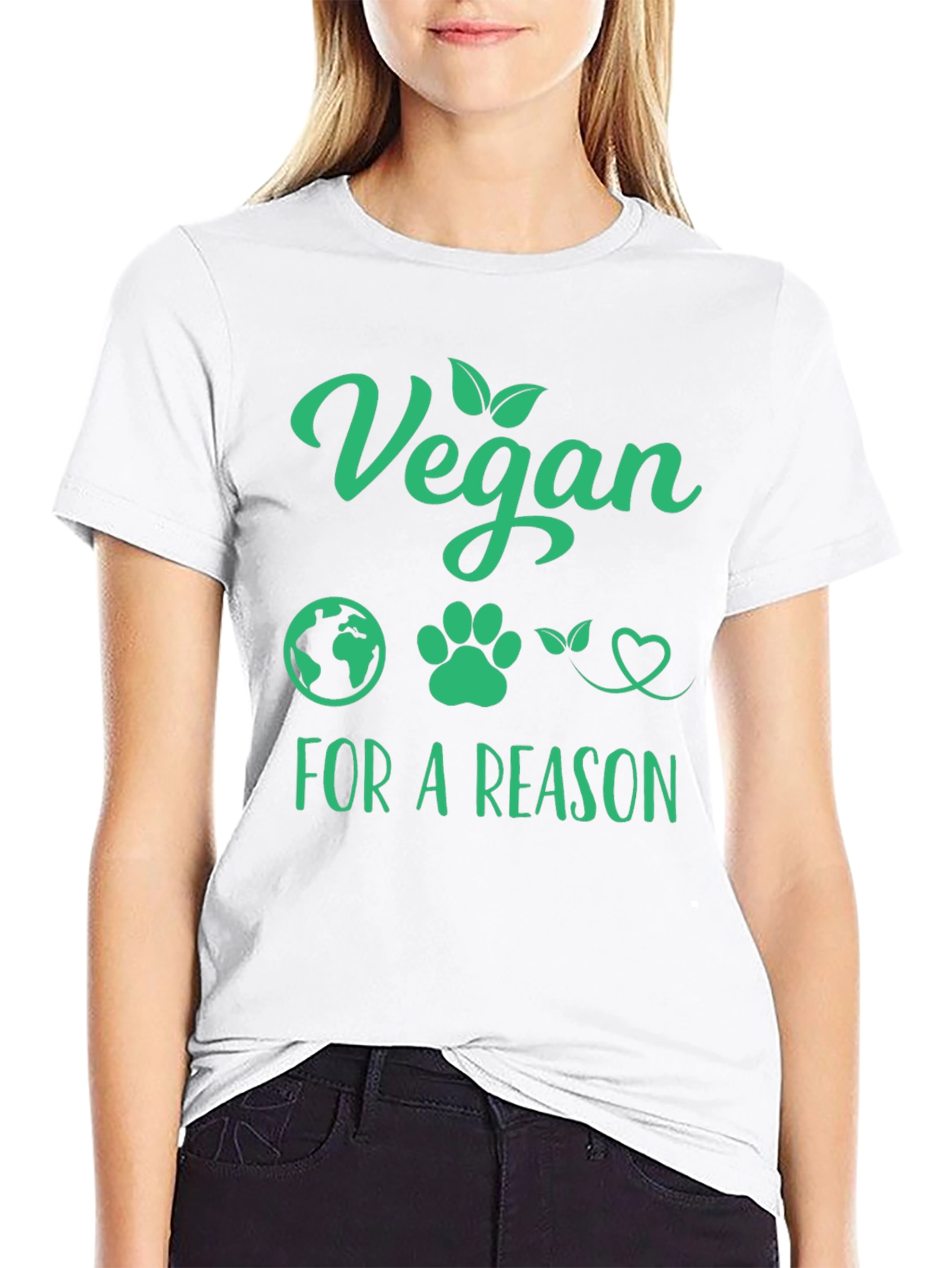 Vegan For a Reason T-Shirt - Black