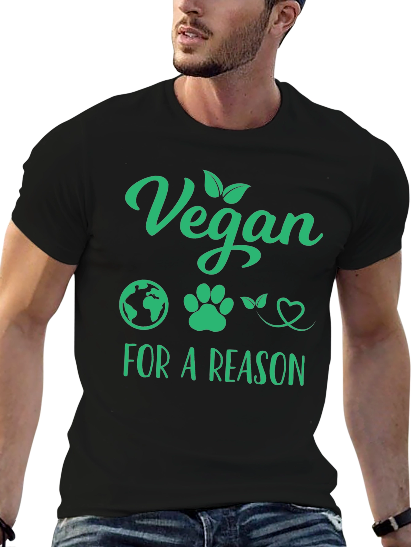 Vegan For a Reason T-Shirt - Black