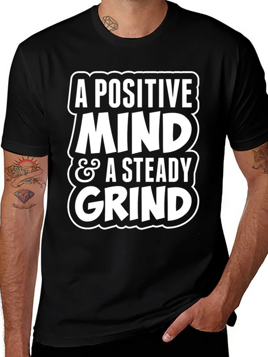 Positive Mind Steady Grind Graphic Tee - Black