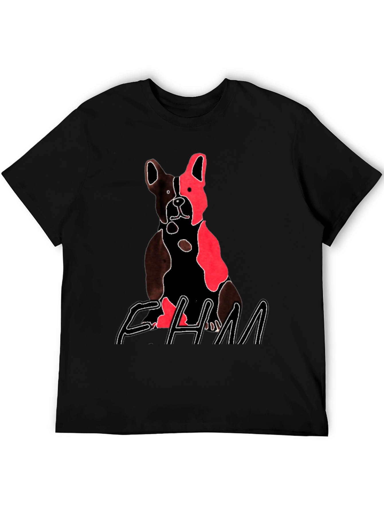 Dog Graphic Print T-Shirt