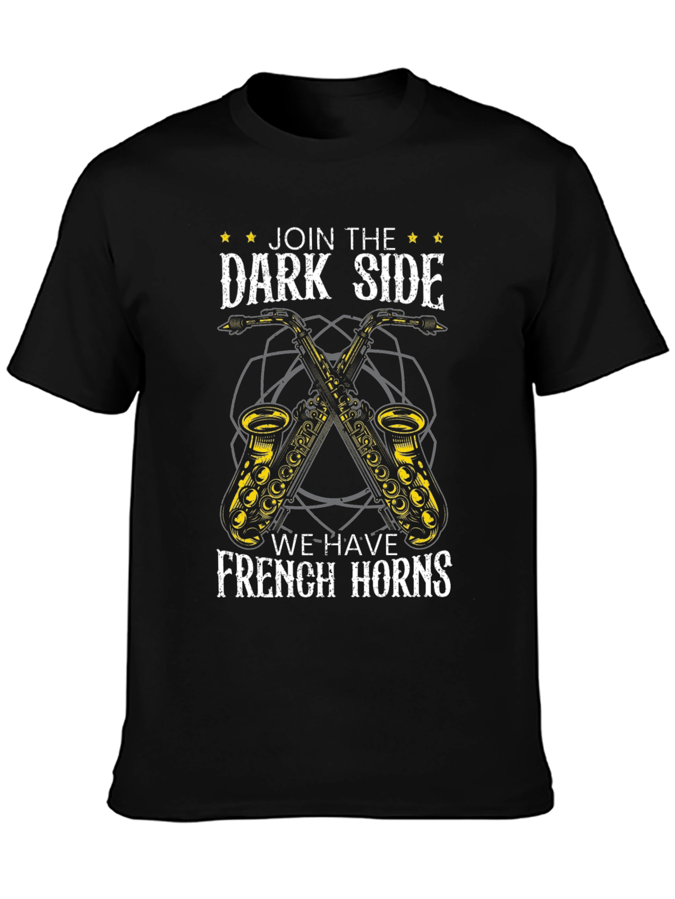 Dark Side French Horns Graphic Tee