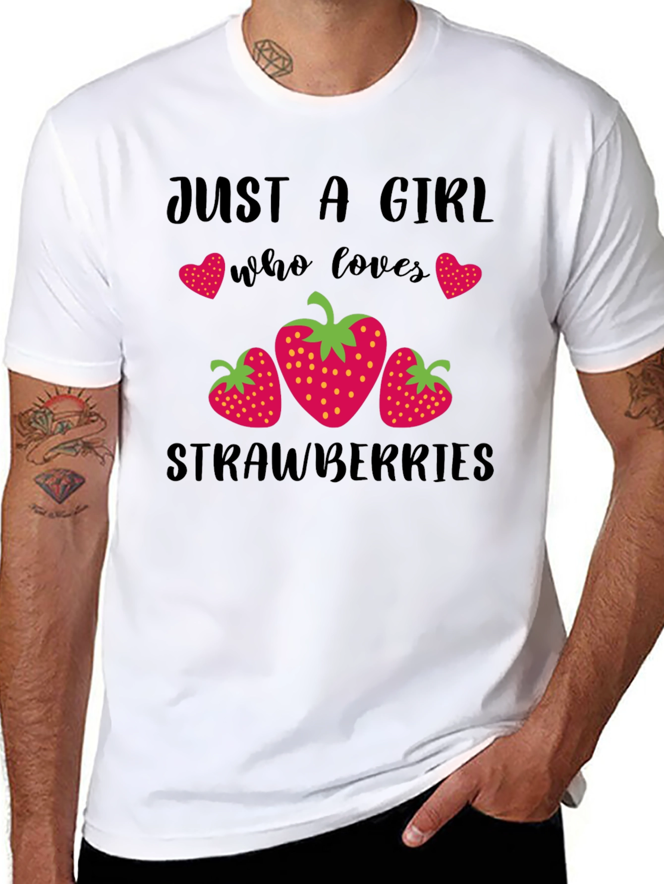 Just A Girl Who Loves Strawberries T-Shirt