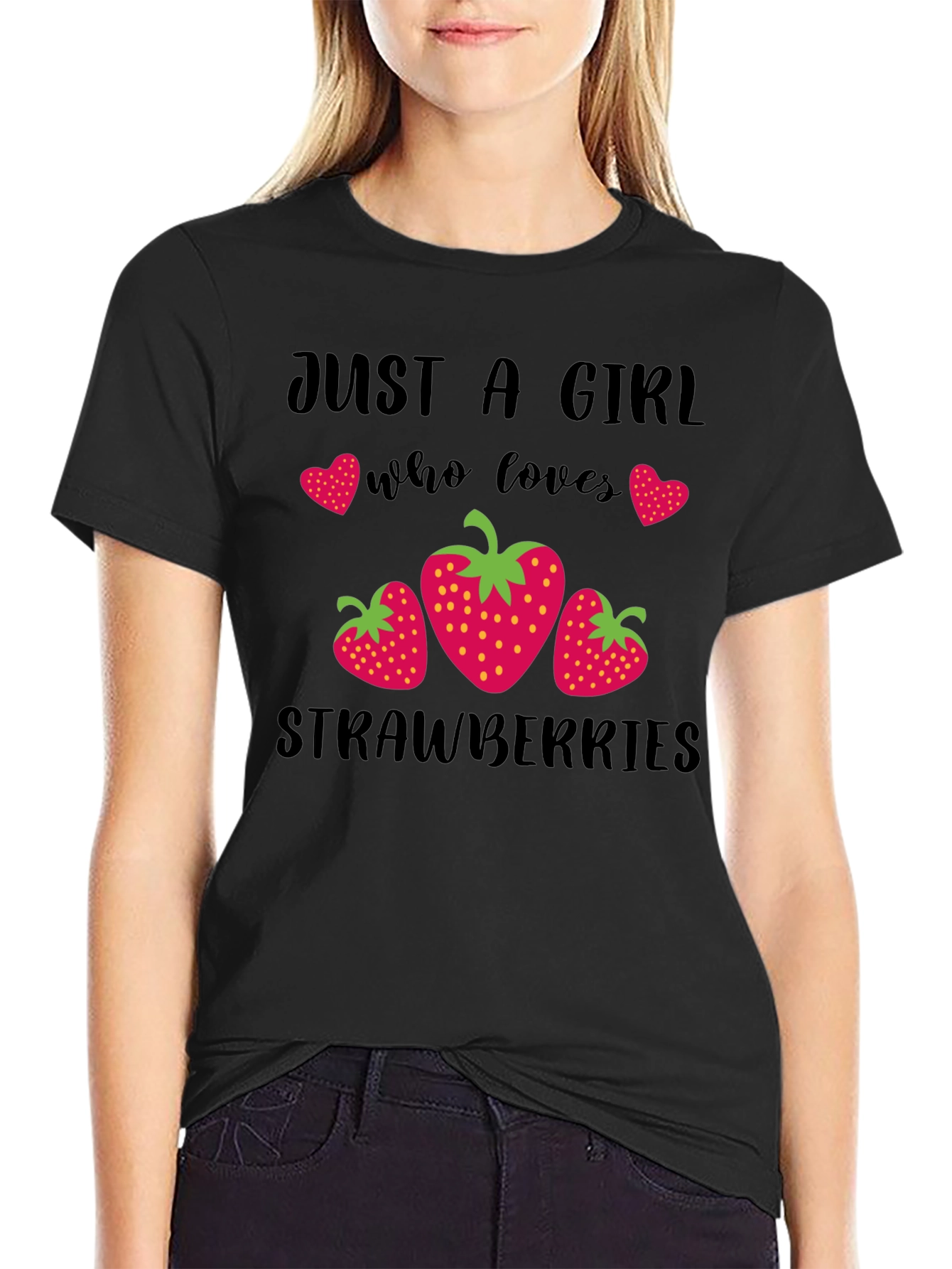 Just A Girl Who Loves Strawberries T-Shirt