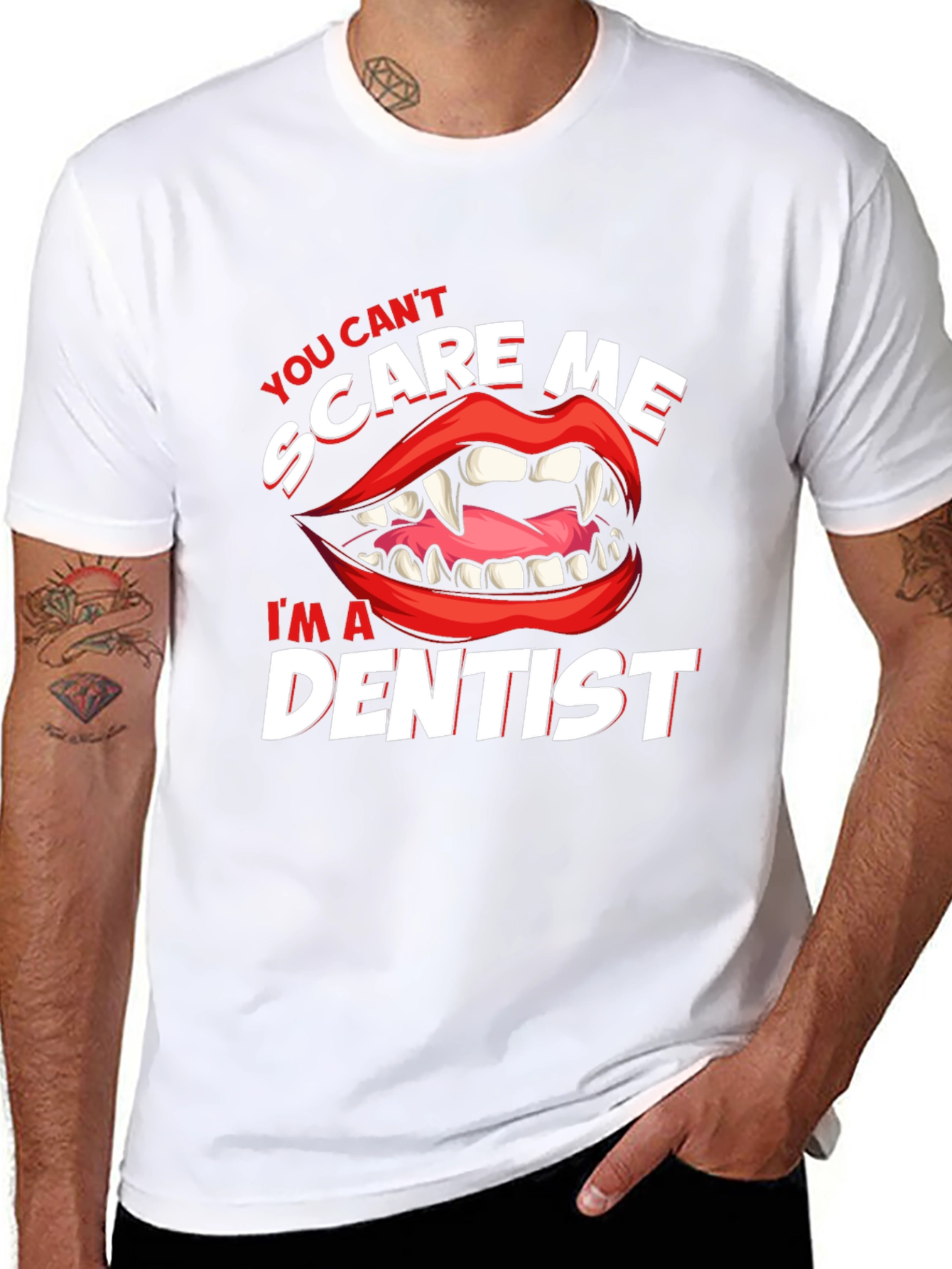Dentist Scare Me T-Shirt: Halloween Doctor Tee