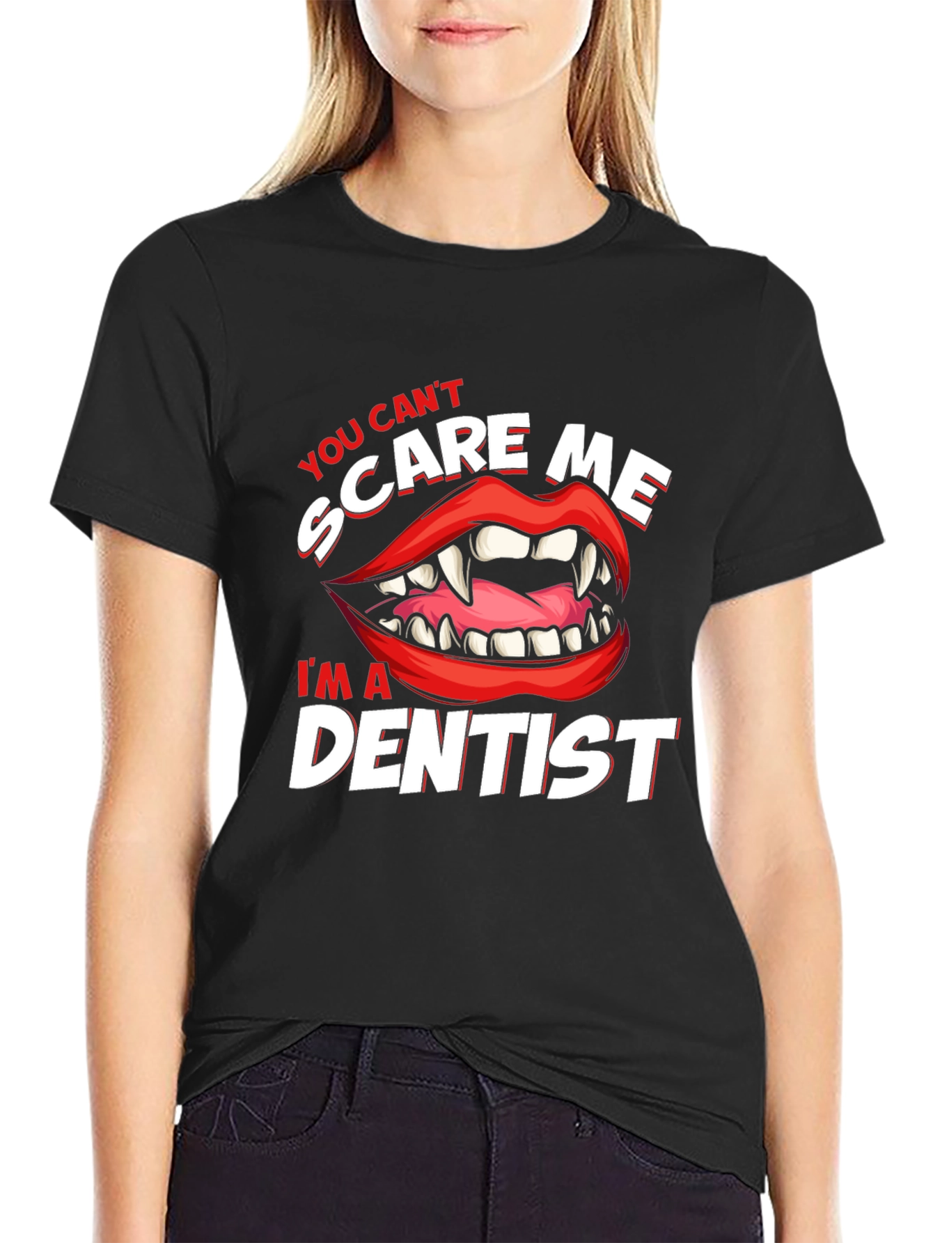 Dentist Scare Me T-Shirt: Halloween Doctor Tee