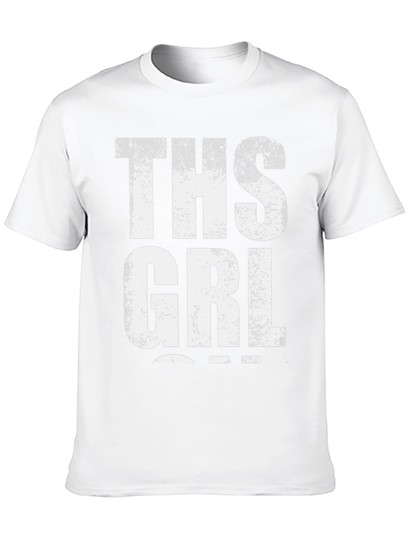 THS GRL Graphic Tee - Distressed Print