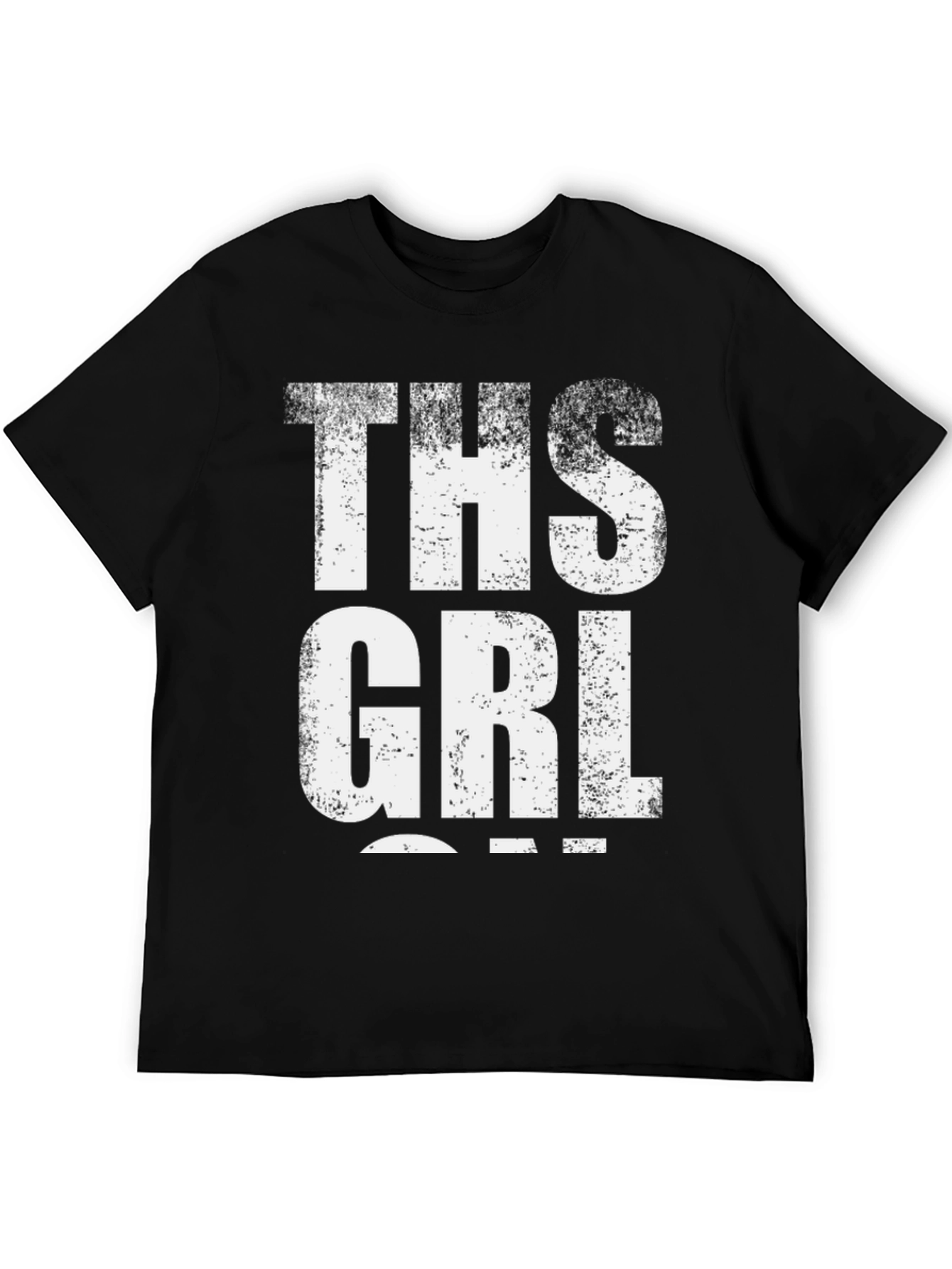 THS GRL Graphic Tee - Distressed Print