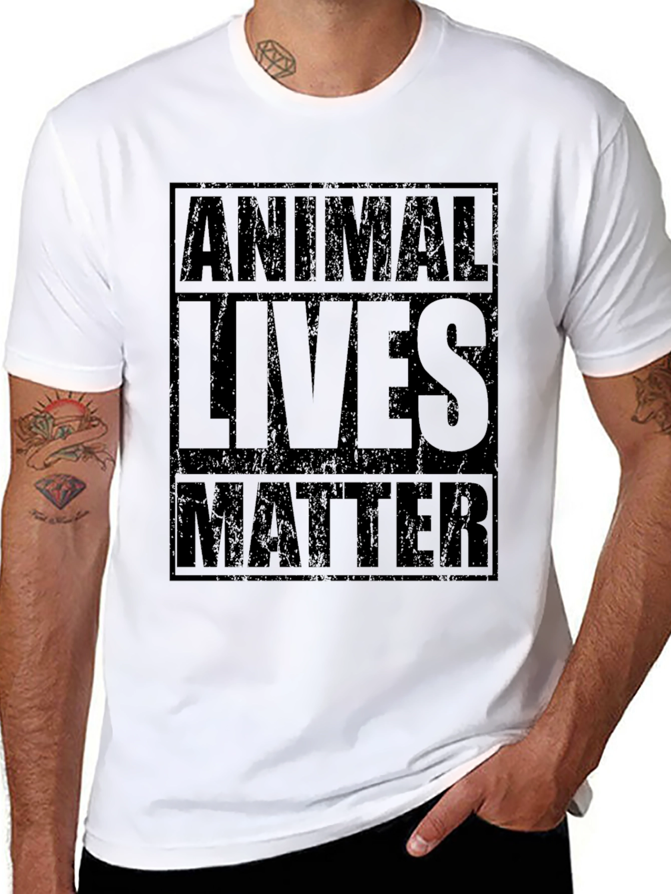Animal Lives Matter Black T-Shirt