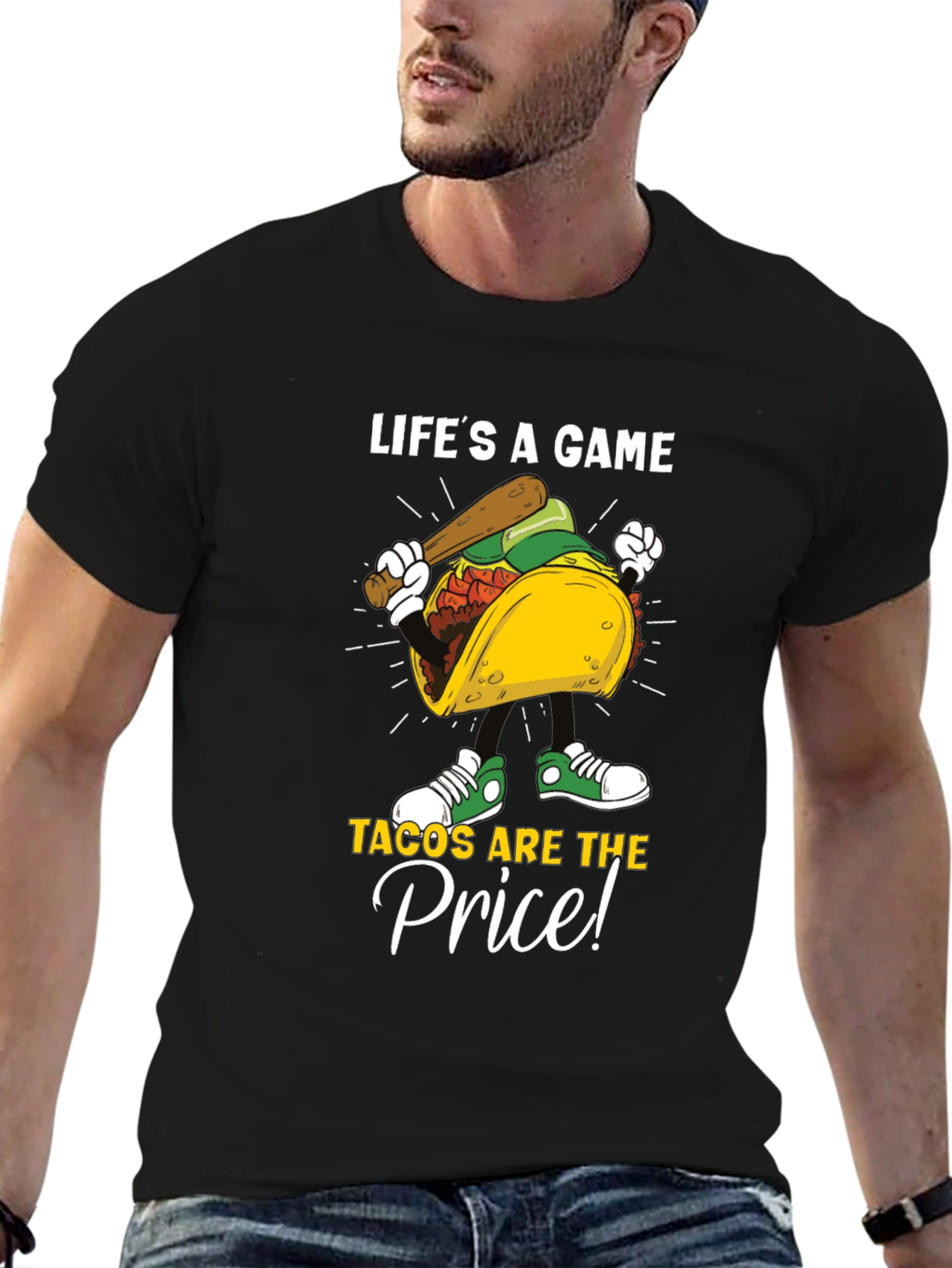 Lifes a Game Tacos Are the Price Graphic Tee