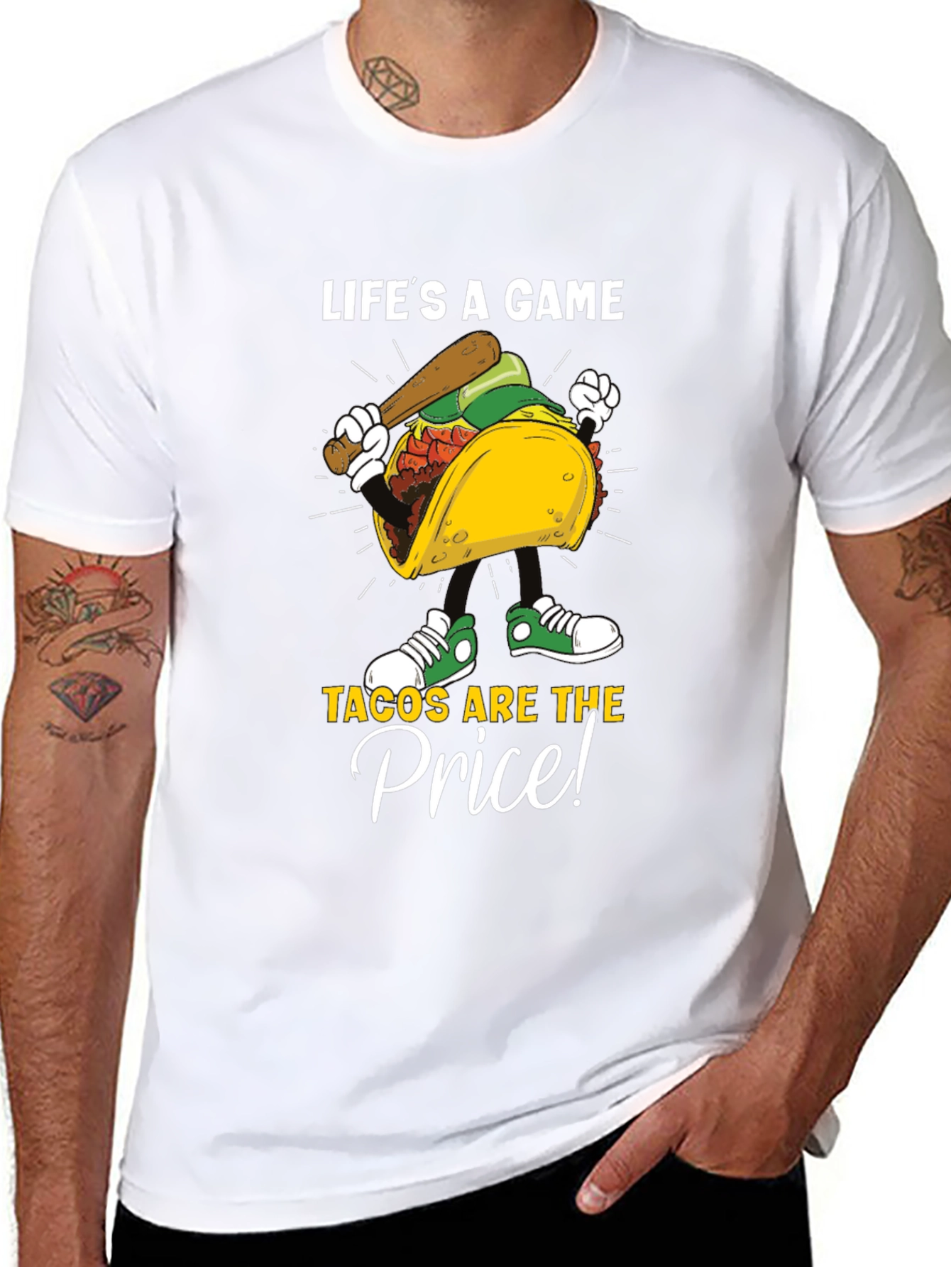 Lifes a Game Tacos Are the Price Graphic Tee