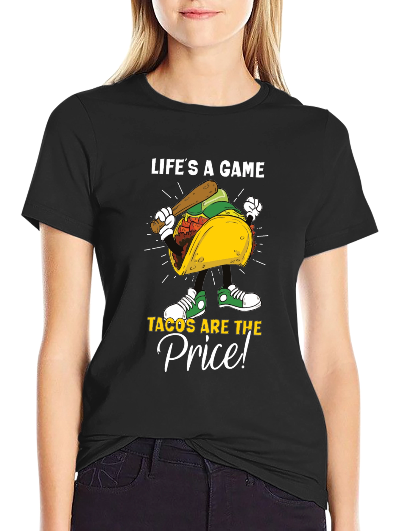 Lifes a Game Tacos Are the Price Graphic Tee