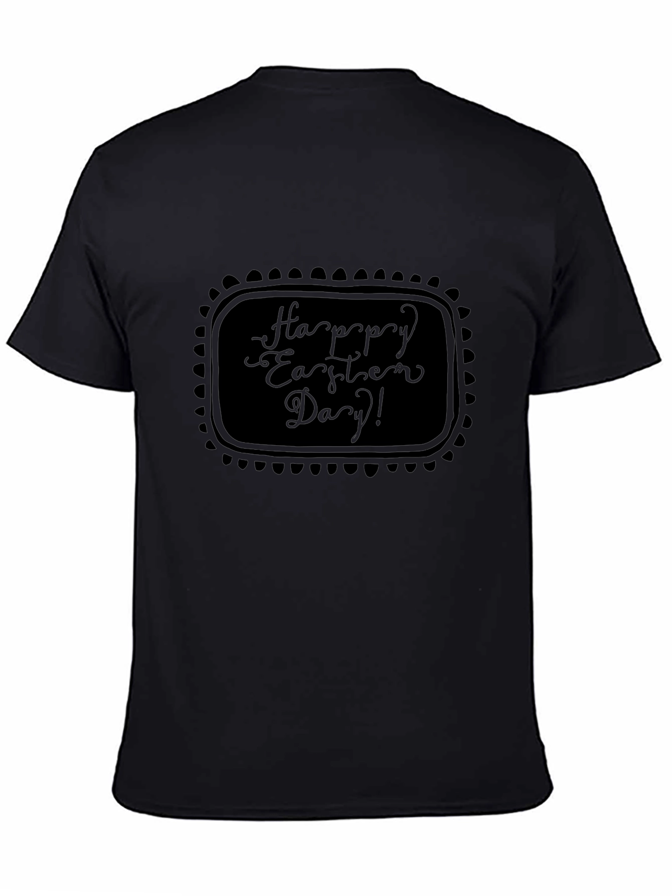 Happy Easter Day Black T-Shirt