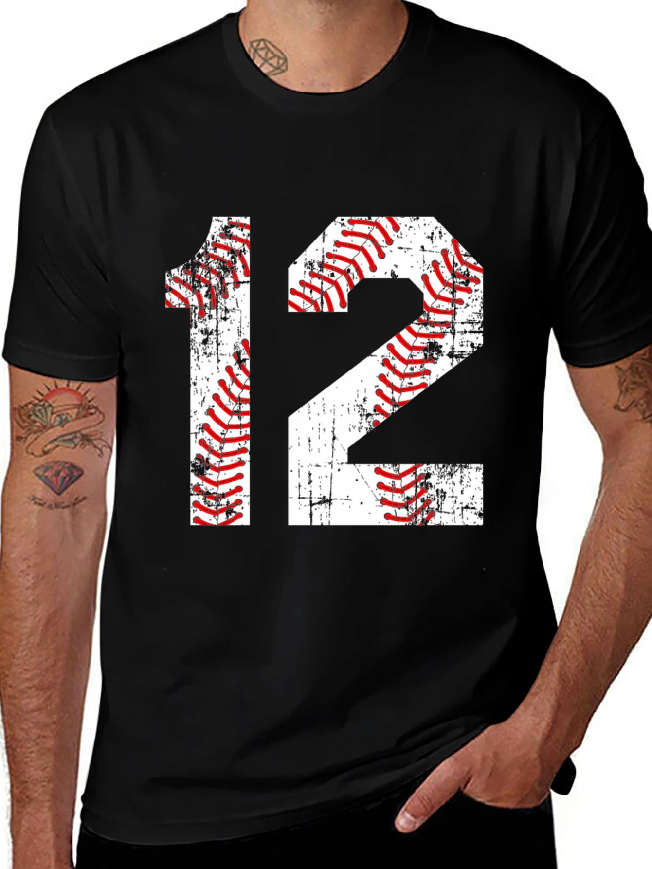 Baseball Number 12 T-Shirt