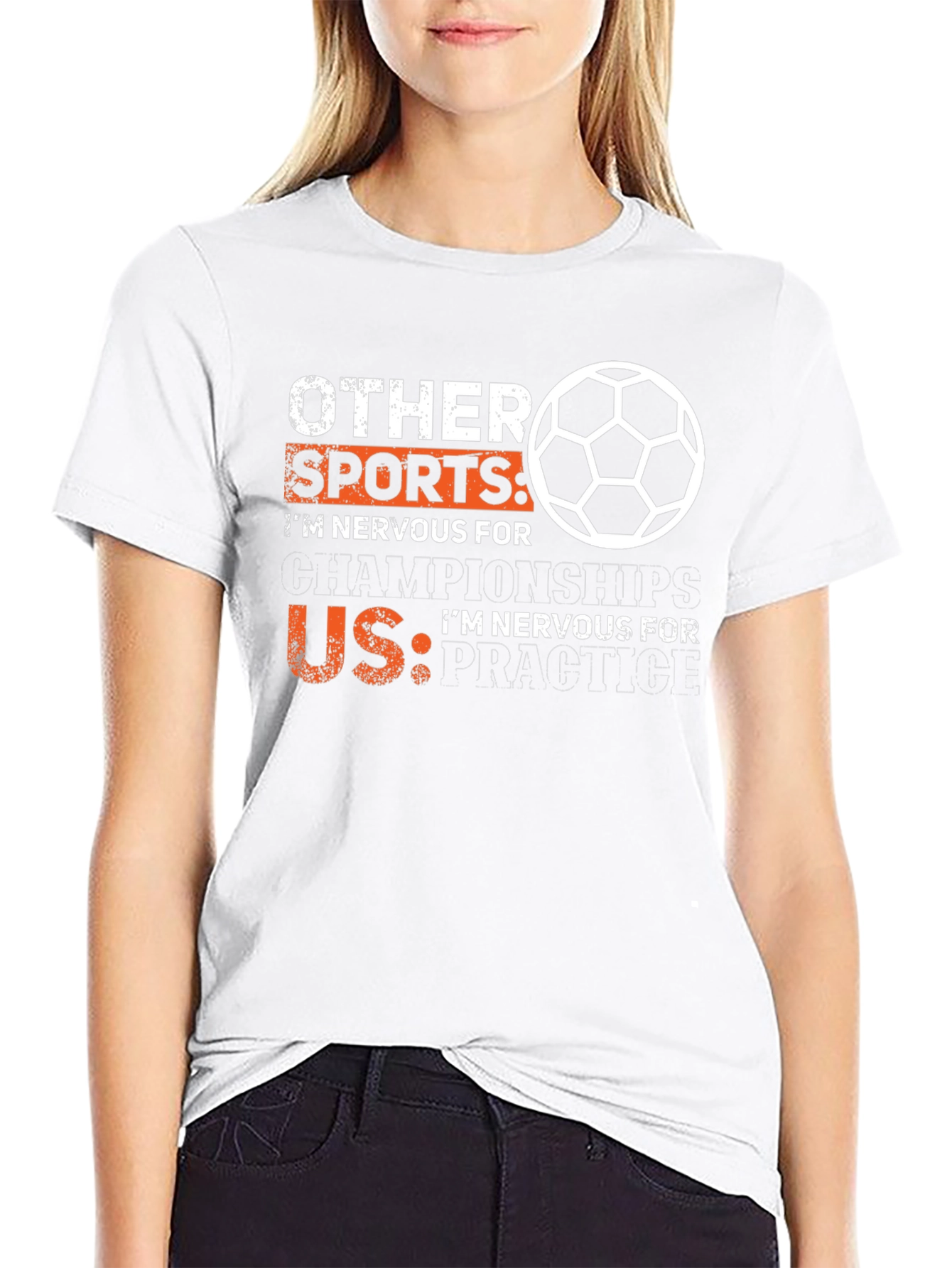 Funny Soccer T-Shirt: Nervous for Practice