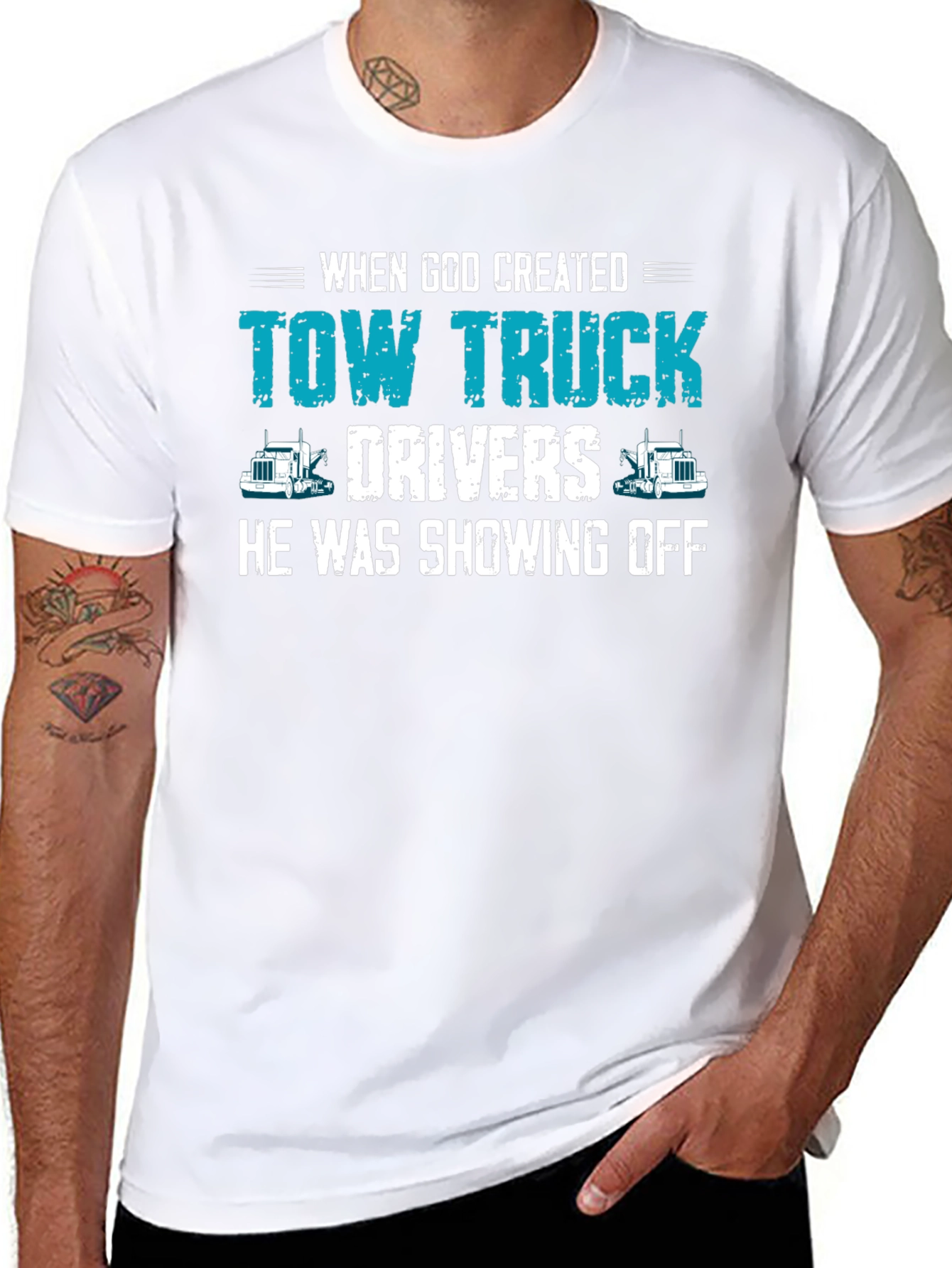Tow Truck Driver T-Shirt - Funny Graphic Tee