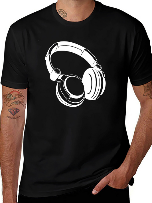 Headphone Graphic T-Shirt - Cool Music Lover Tee
