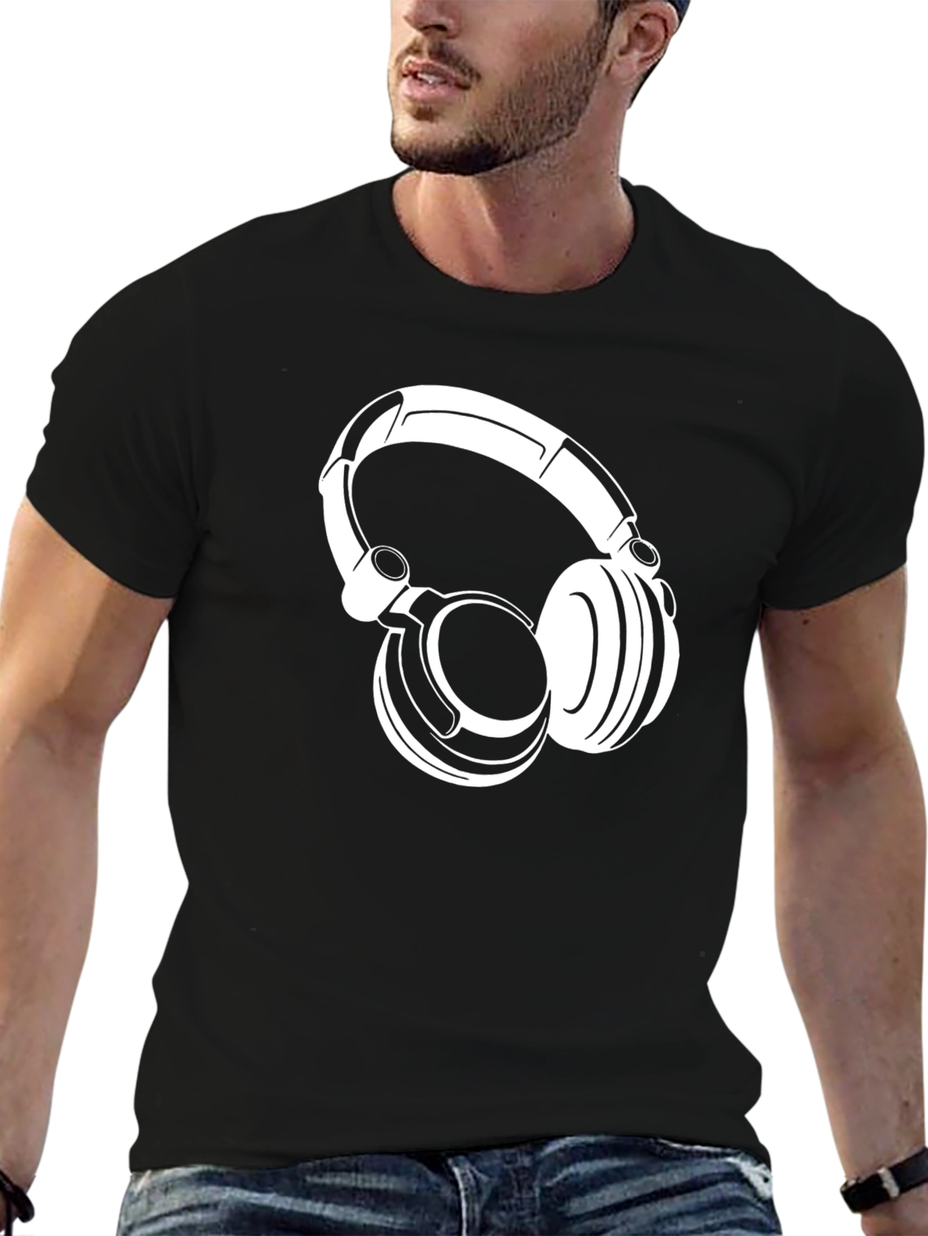 Headphone Graphic T-Shirt - Cool Music Lover Tee