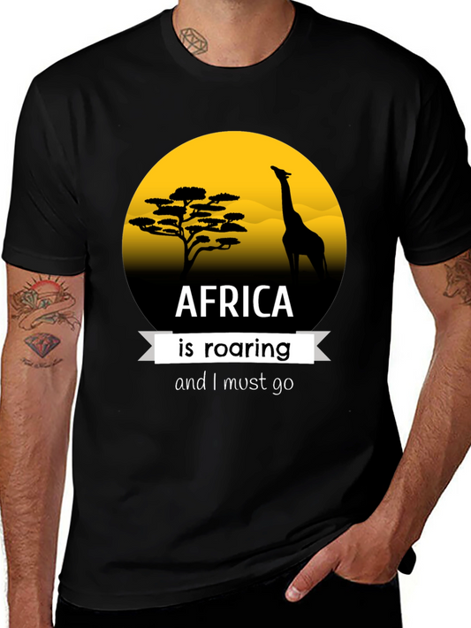 Africa Roaring Graphic T-Shirt