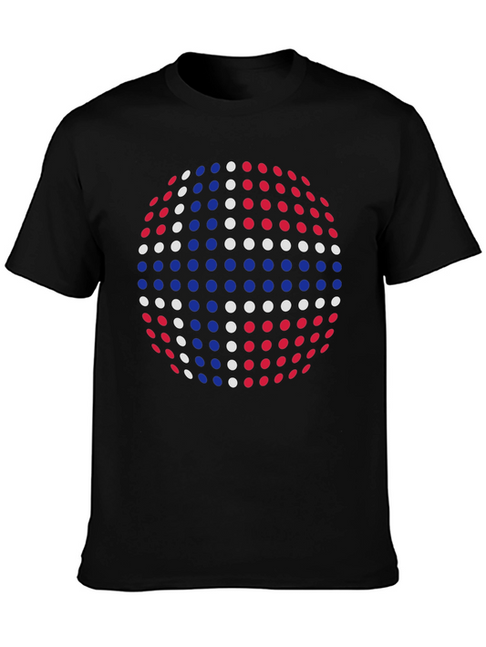 Retro Dot Sphere Graphic T-Shirt
