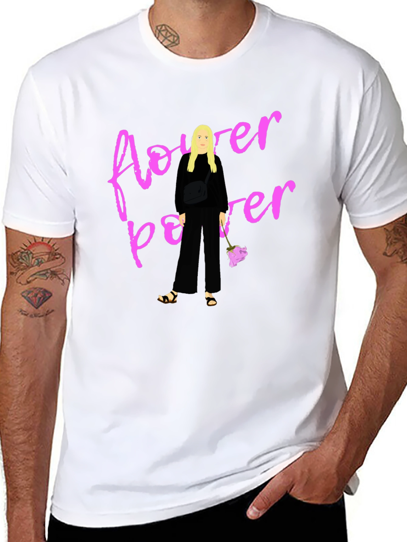 Flower Power Graphic Tee - Stylish Streetwear