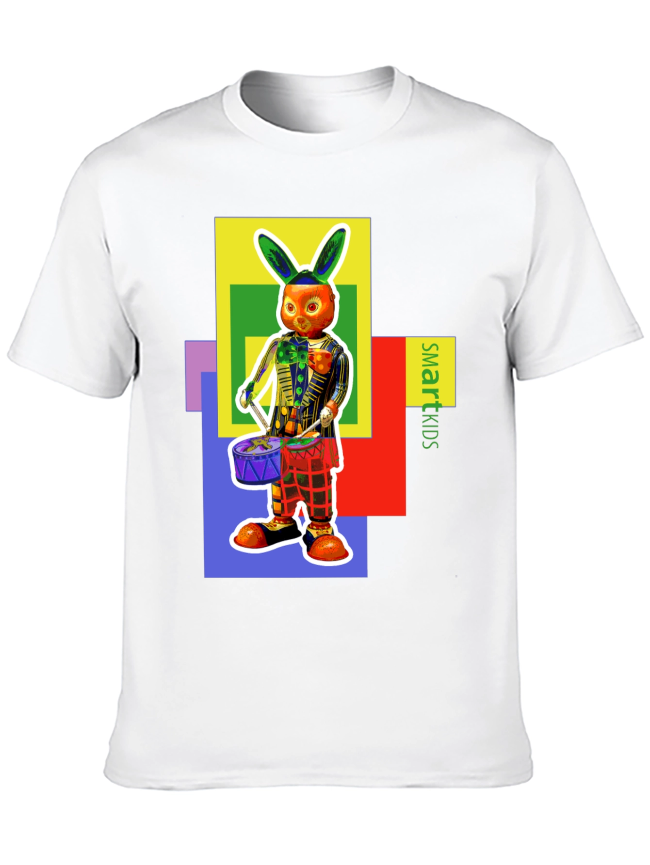 Funky Rabbit Drummer Graphic Tee