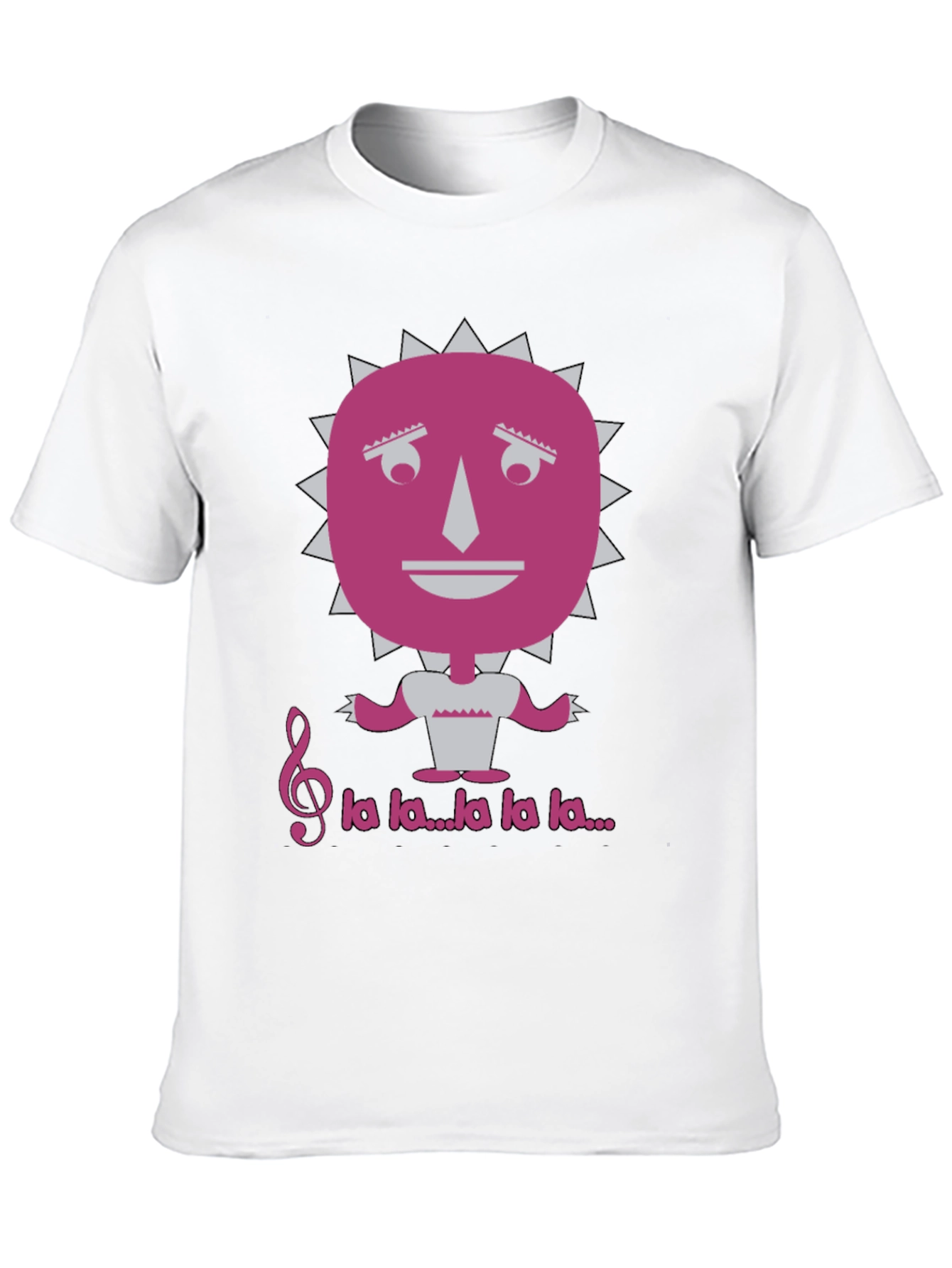 Musical Sun Face Graphic Tee - Unique Design