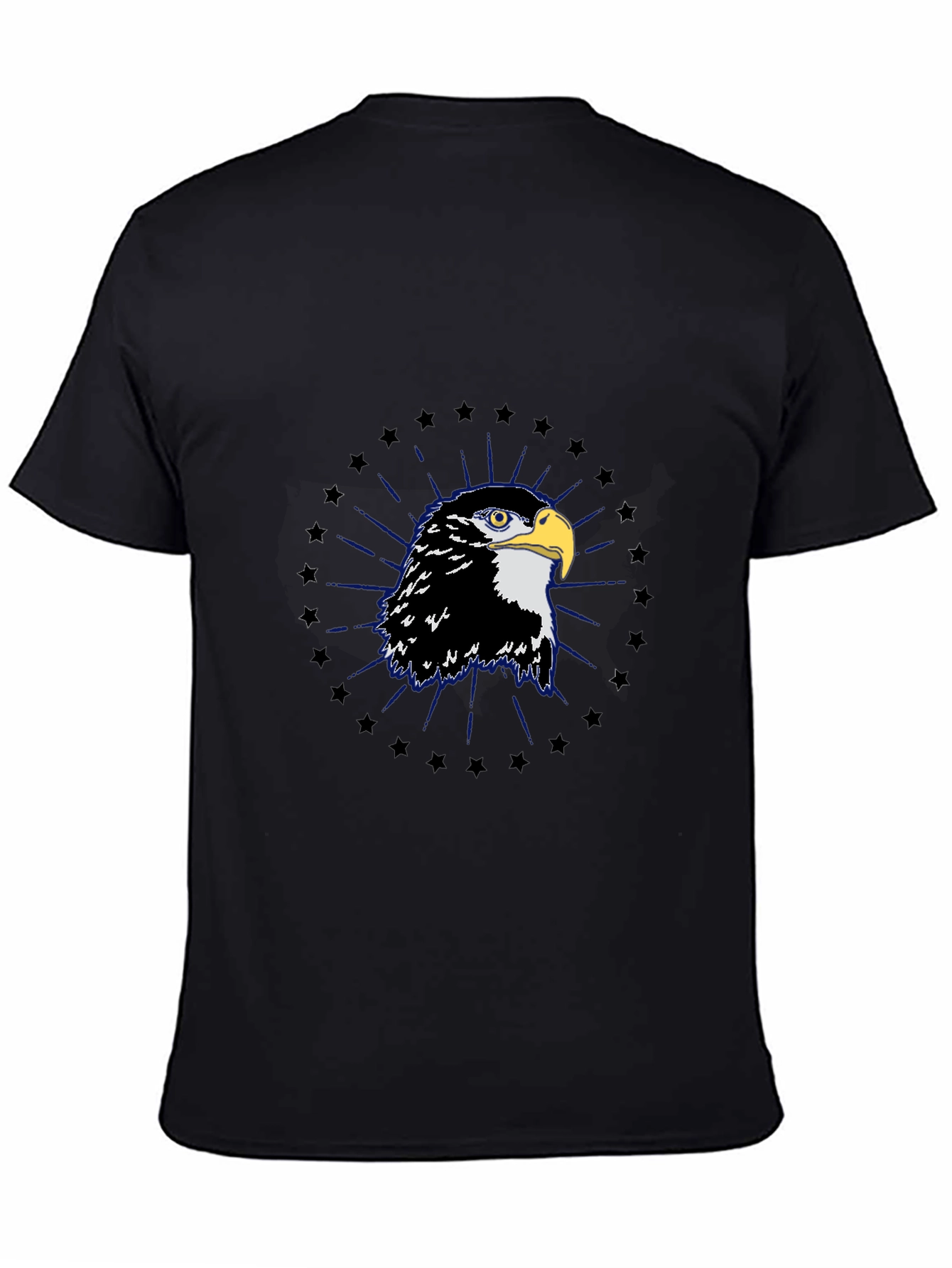 Eagle Graphic Tee - Black Cotton Blend