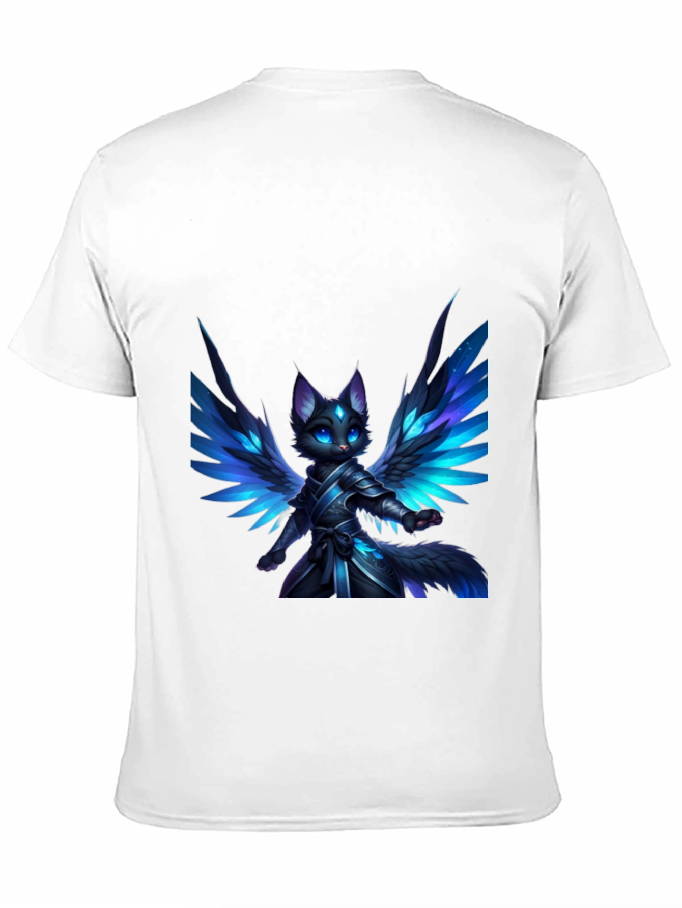 Winged Feline Warrior Graphic Tee