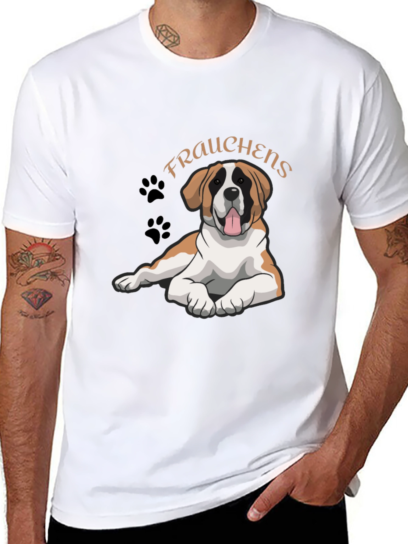 Dog Mom T-Shirt: St. Bernard Frauchens