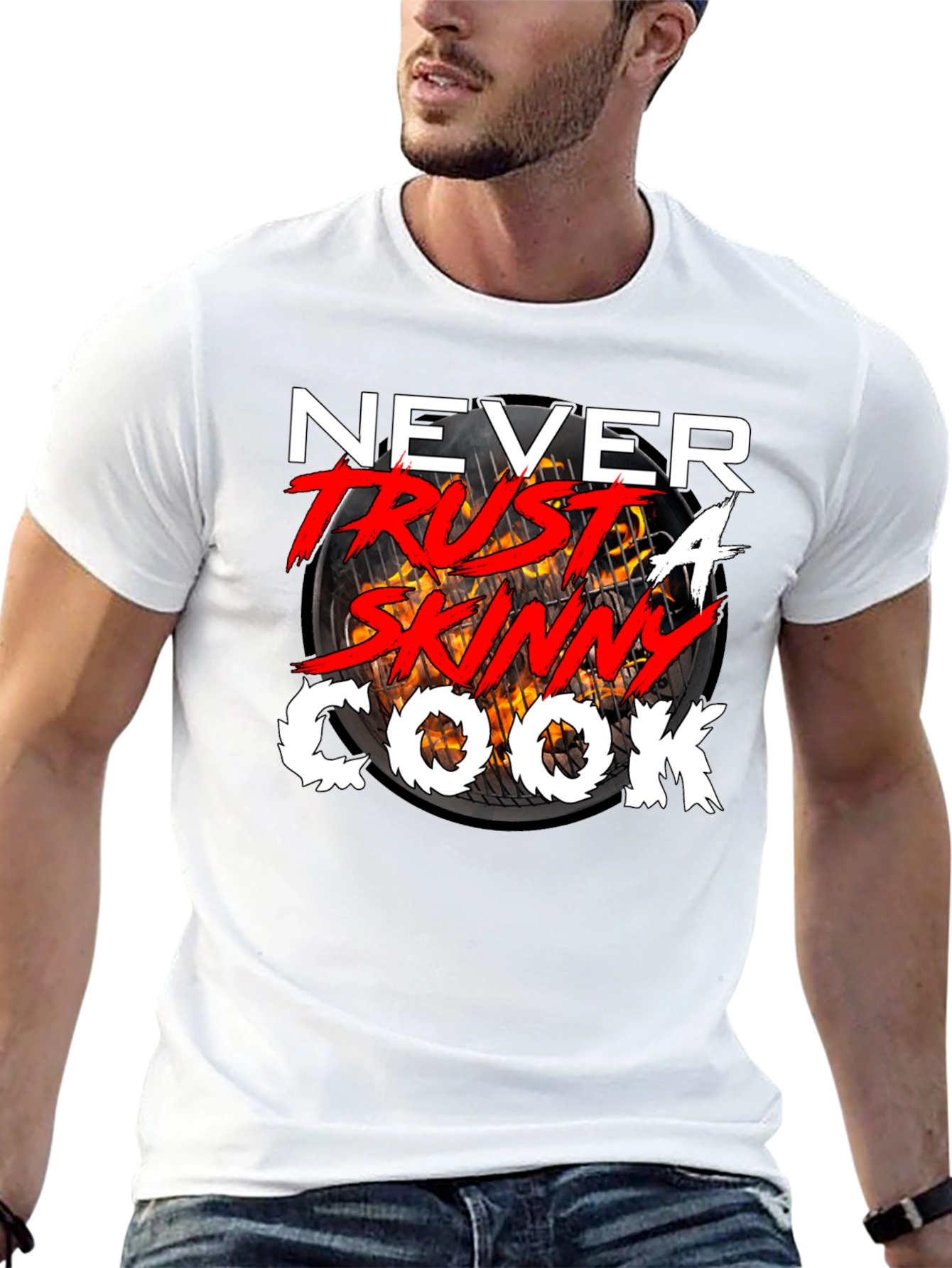 Never Trust a Skinny Cook T-Shirt