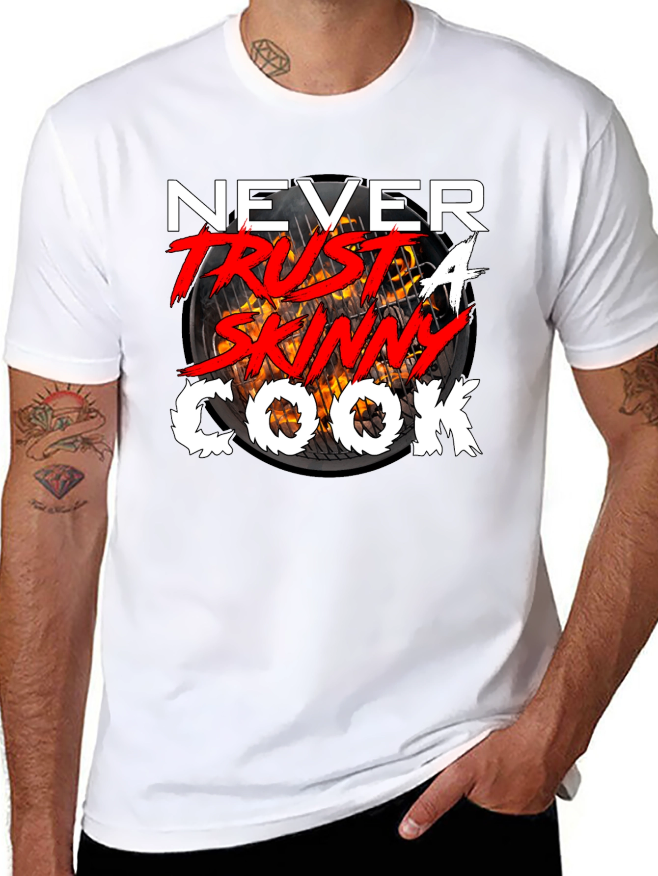 Never Trust a Skinny Cook T-Shirt